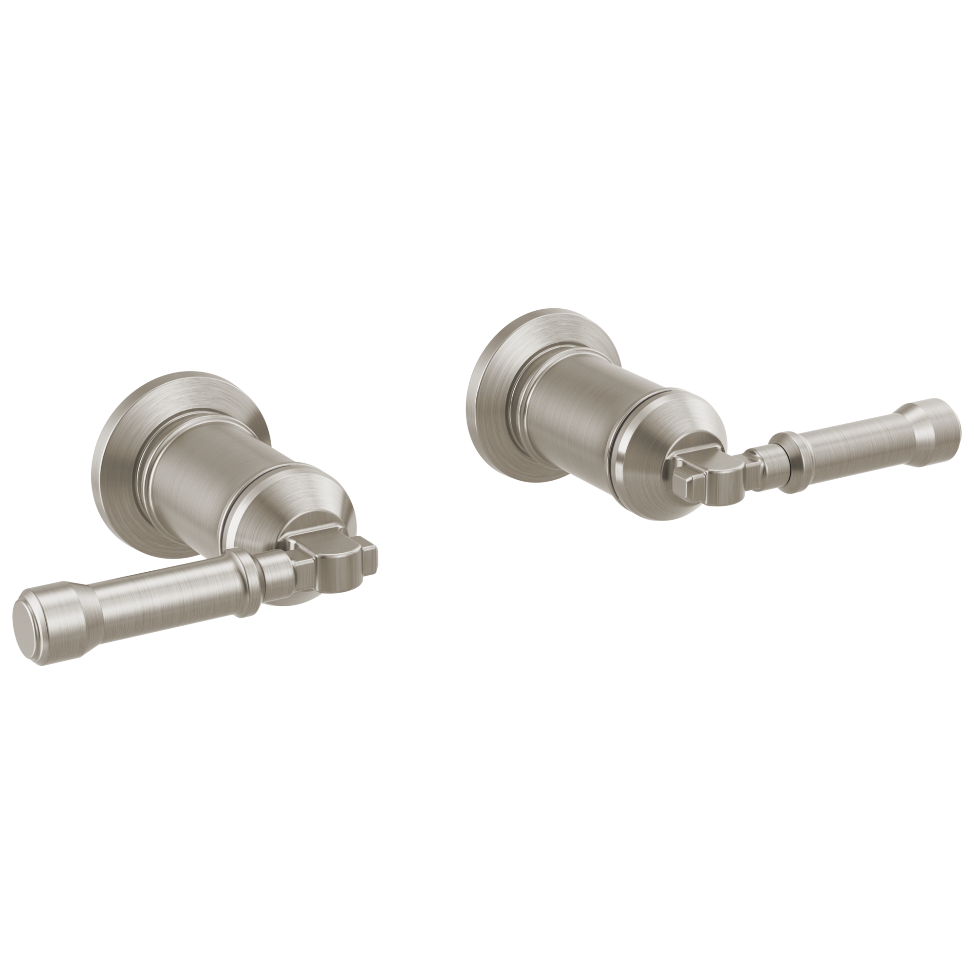 BroderickE Wall Mount Bathroom Faucet Handle Kit-Lever - Lumicoat Stainless