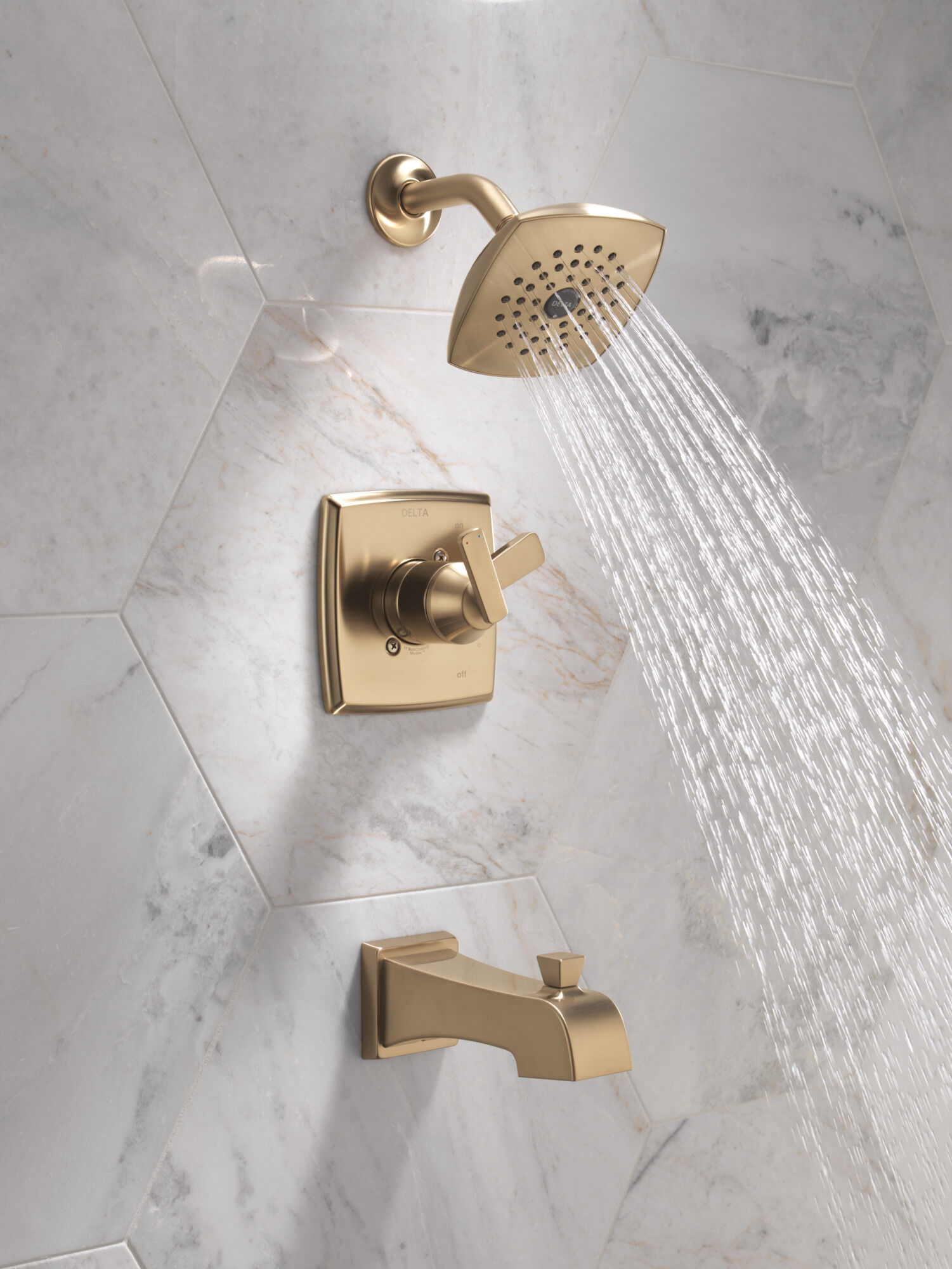 Monitor® 17 Series Tub and Shower Trim in Champagne Bronze T17464