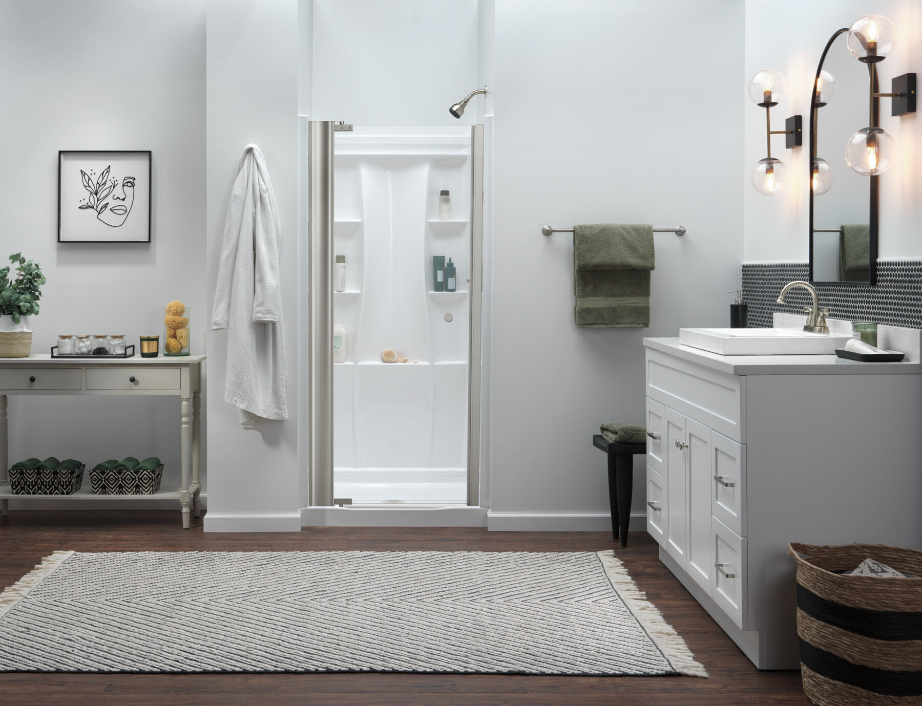 Classic 500 Shower Base 36"x36" in High Gloss White B121353636WH