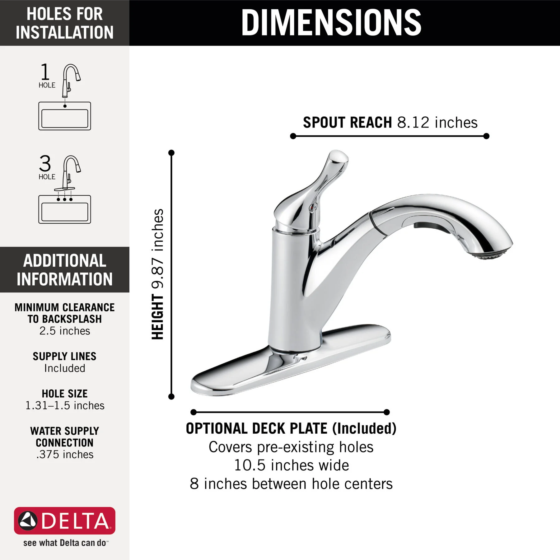 Kitchen Faucet In Chrome 16953 Dst
