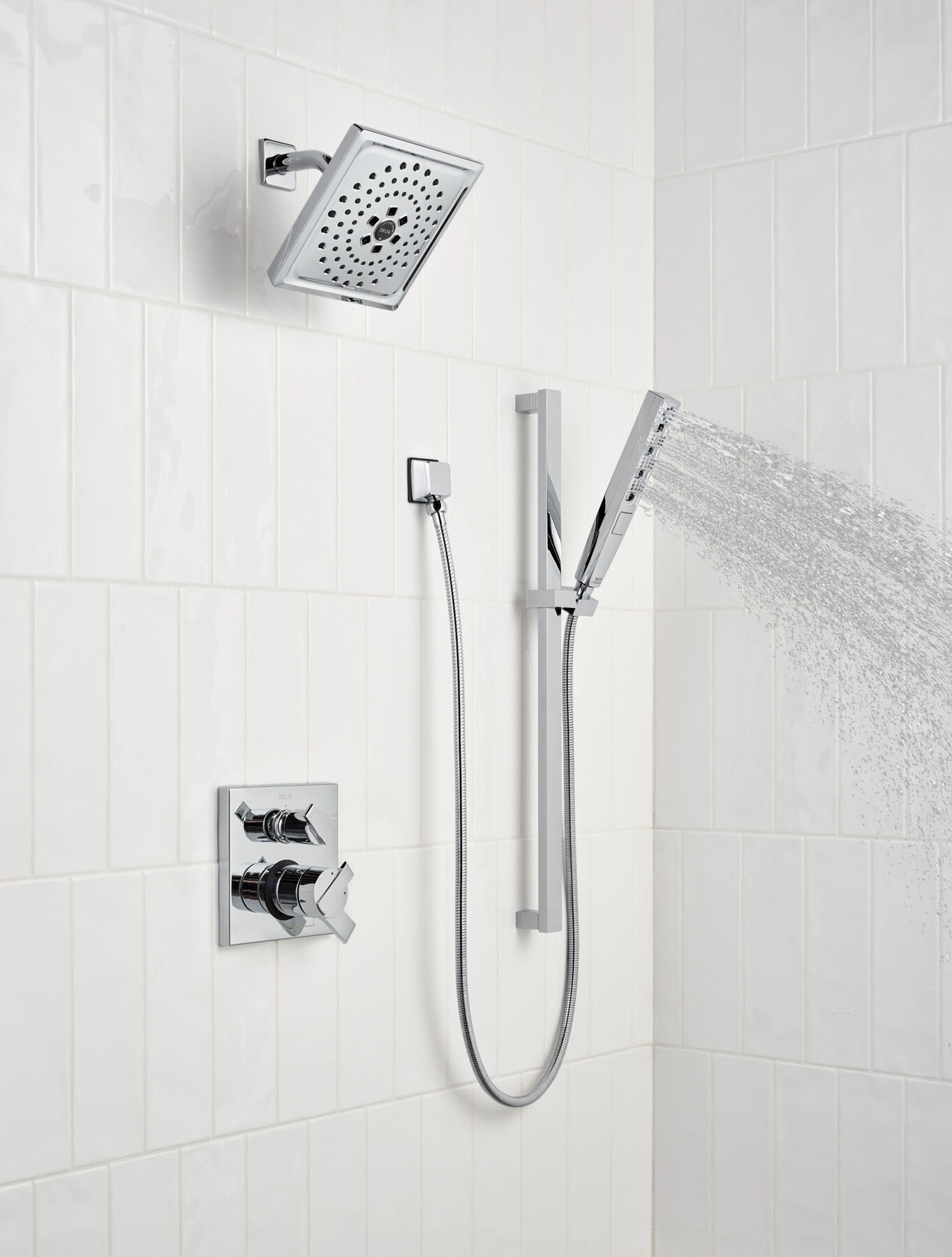 Angular Modern Monitor® 17 Series Valve Trim with 3-Setting 