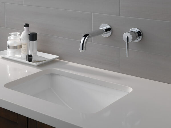 Single Handle Wall Mount Bathroom Faucet Trim, image 1