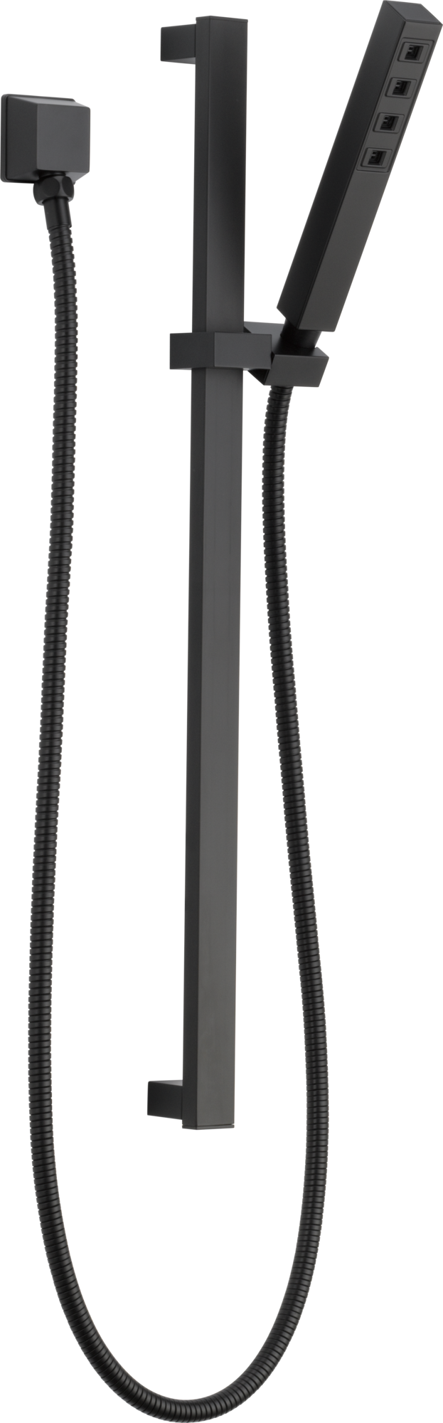 Delta 51567-BL H2Okinetic シングルセッティング スライドバー ハンドシャワー ハンドシャワー マットブラック 並行輸入品 : Delta 51567-BL H2Okinetic シングルセッティング