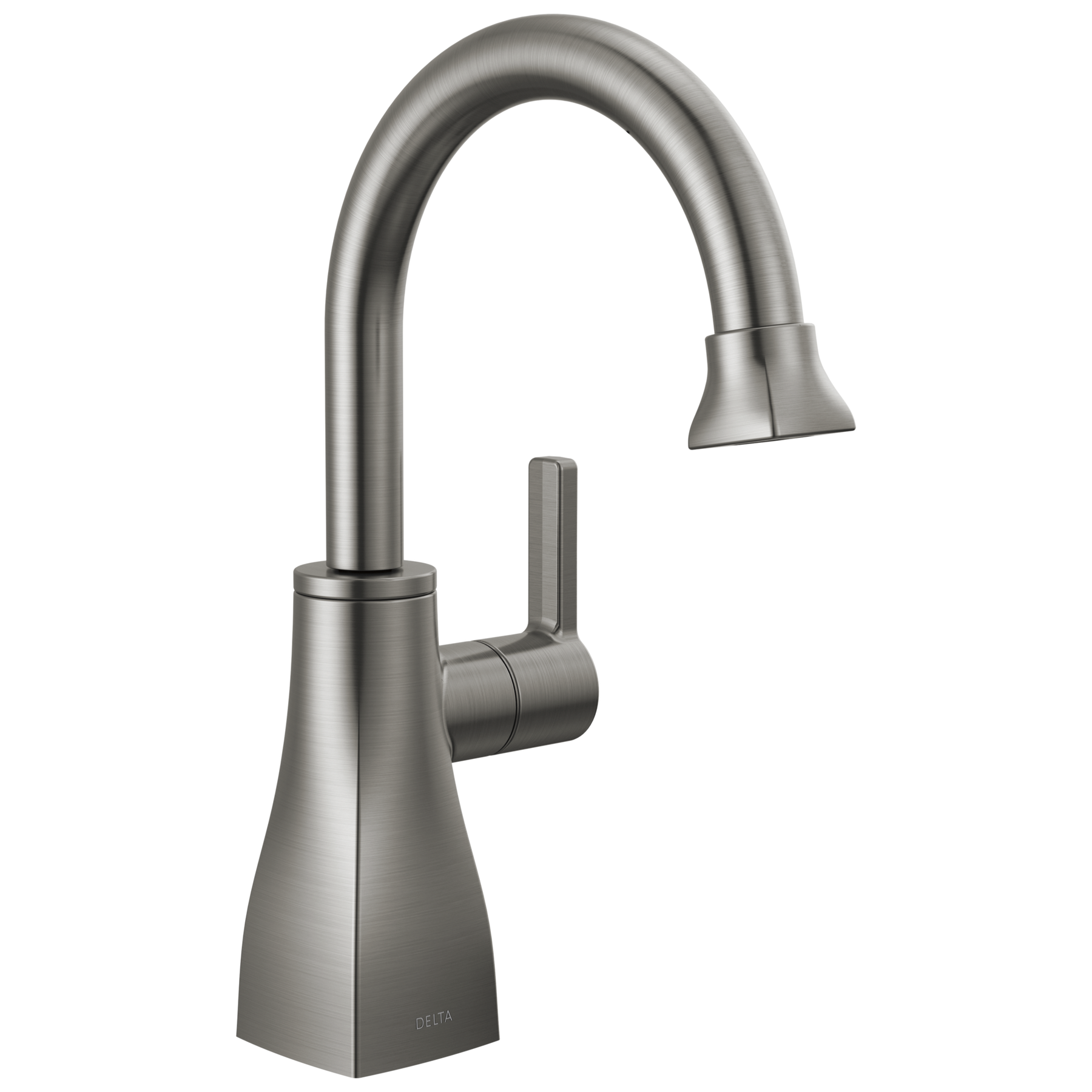 Contemporary Square Beverage Faucet in Black Stainless 1940-KS-DST