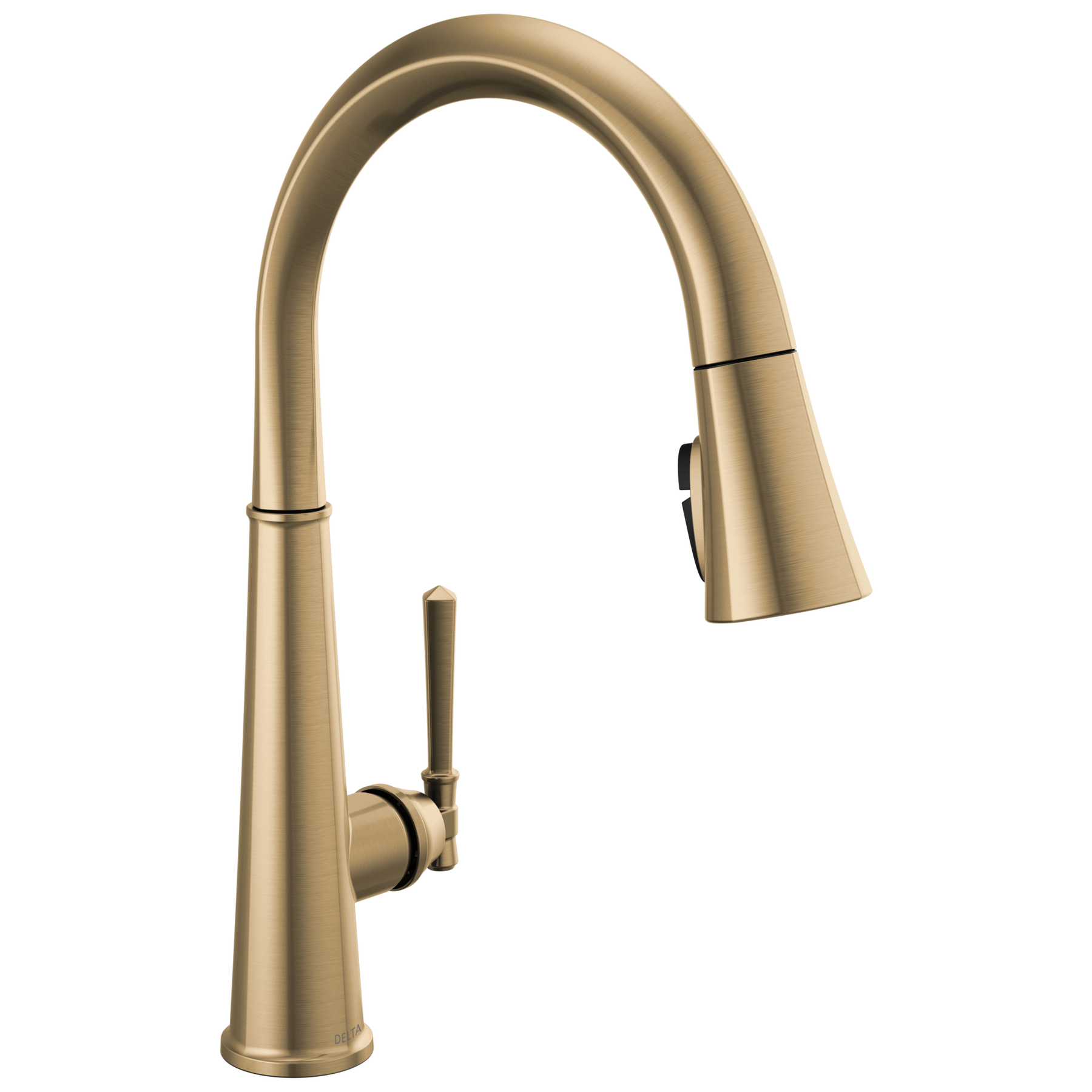 Single Handle Pull-Down Kitchen Faucet in Lumicoat® Champagne