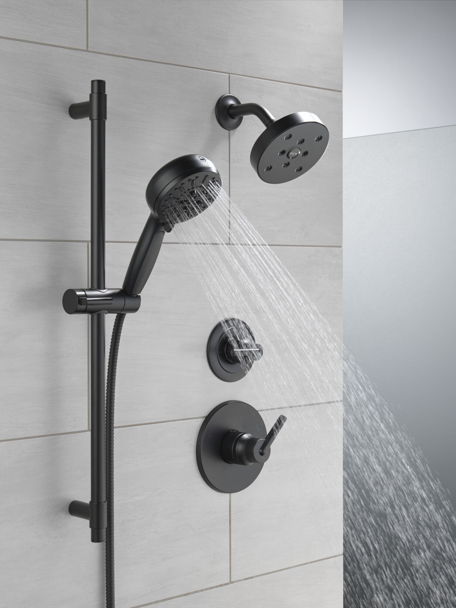 3-Function Custom Shower Bundle with ProClean Hand Shower in Matte