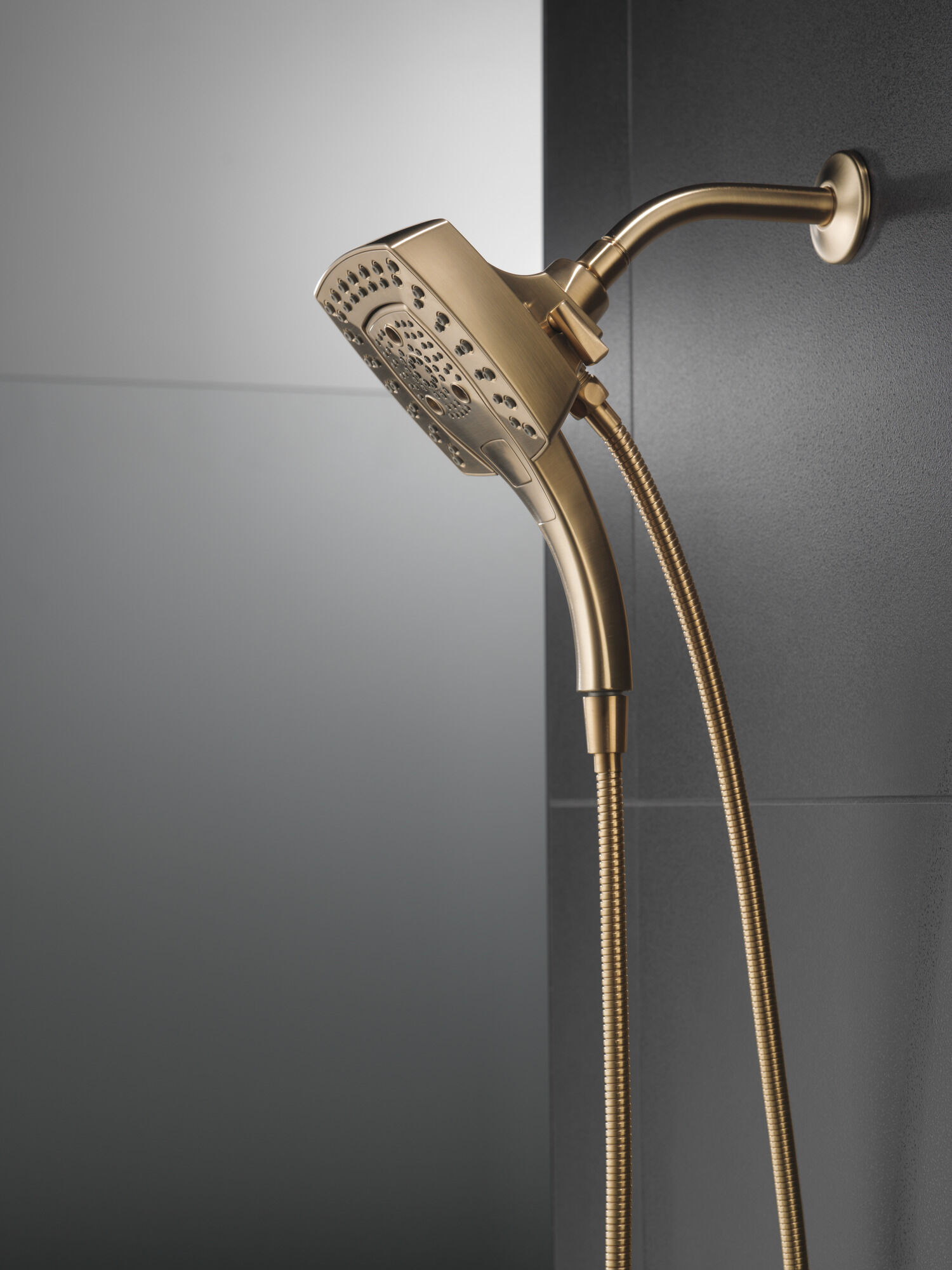 H2Okinetic® In2ition® 5-Setting Two-in-One Shower in Champagne