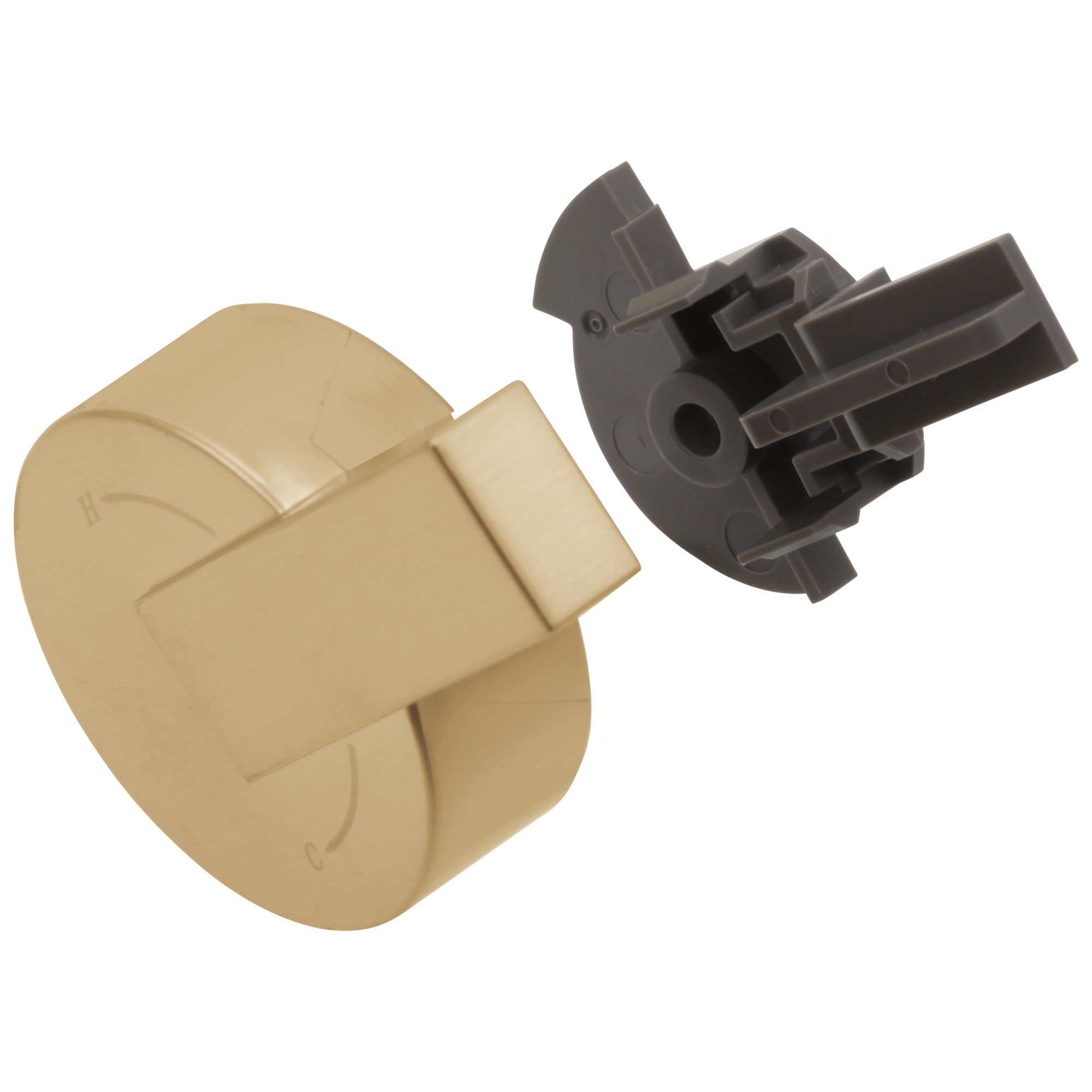 Delta Faucet Vero Temperature Knob & Cover - 17 Series - Champagne Bronze