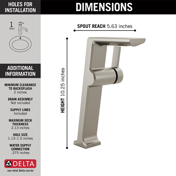 Single Handle Vessel Bathroom Faucet In Stainless 799 Ss Dst Delta Faucet