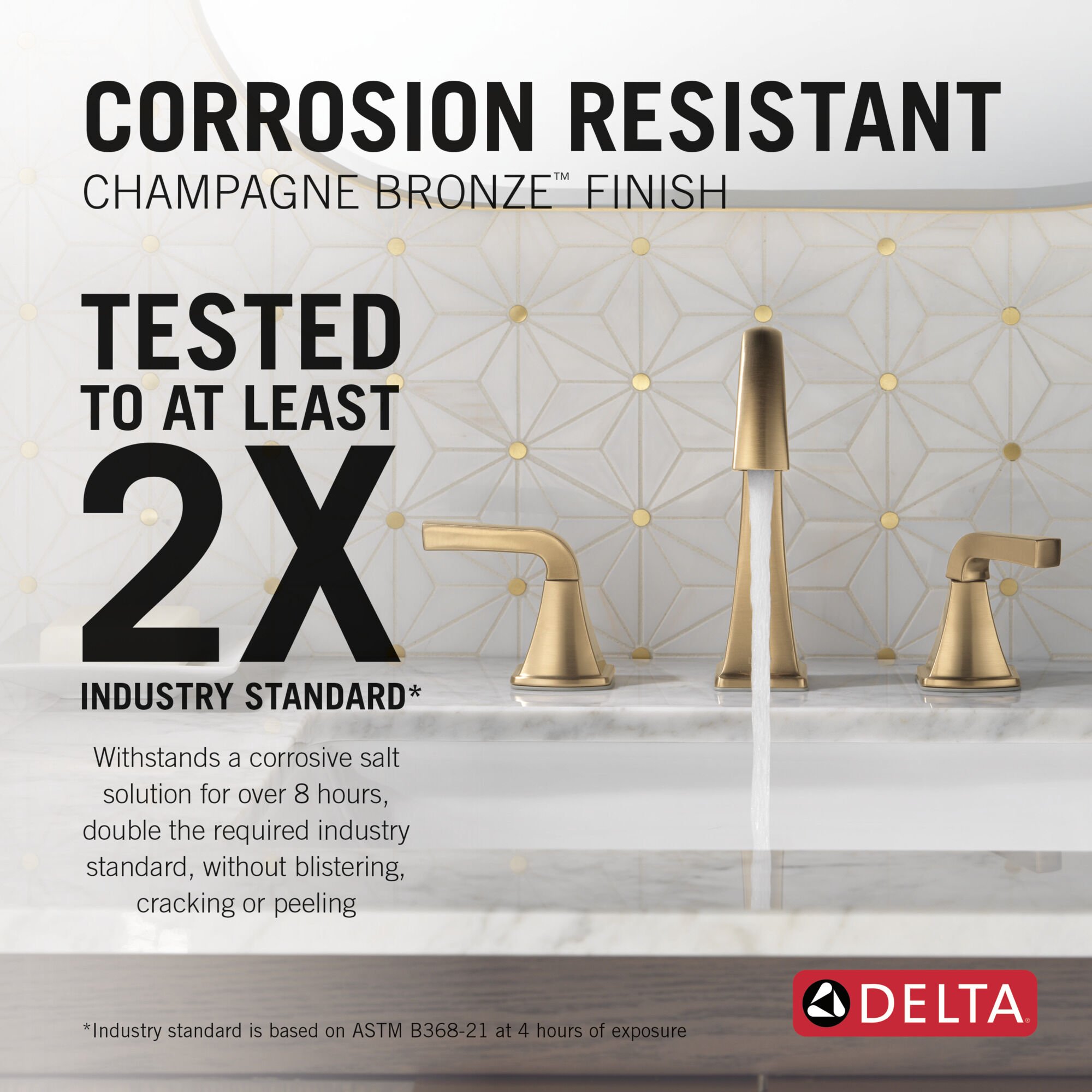 Two Handle Widespread Bathroom Faucet in Champagne Bronze 35854LF