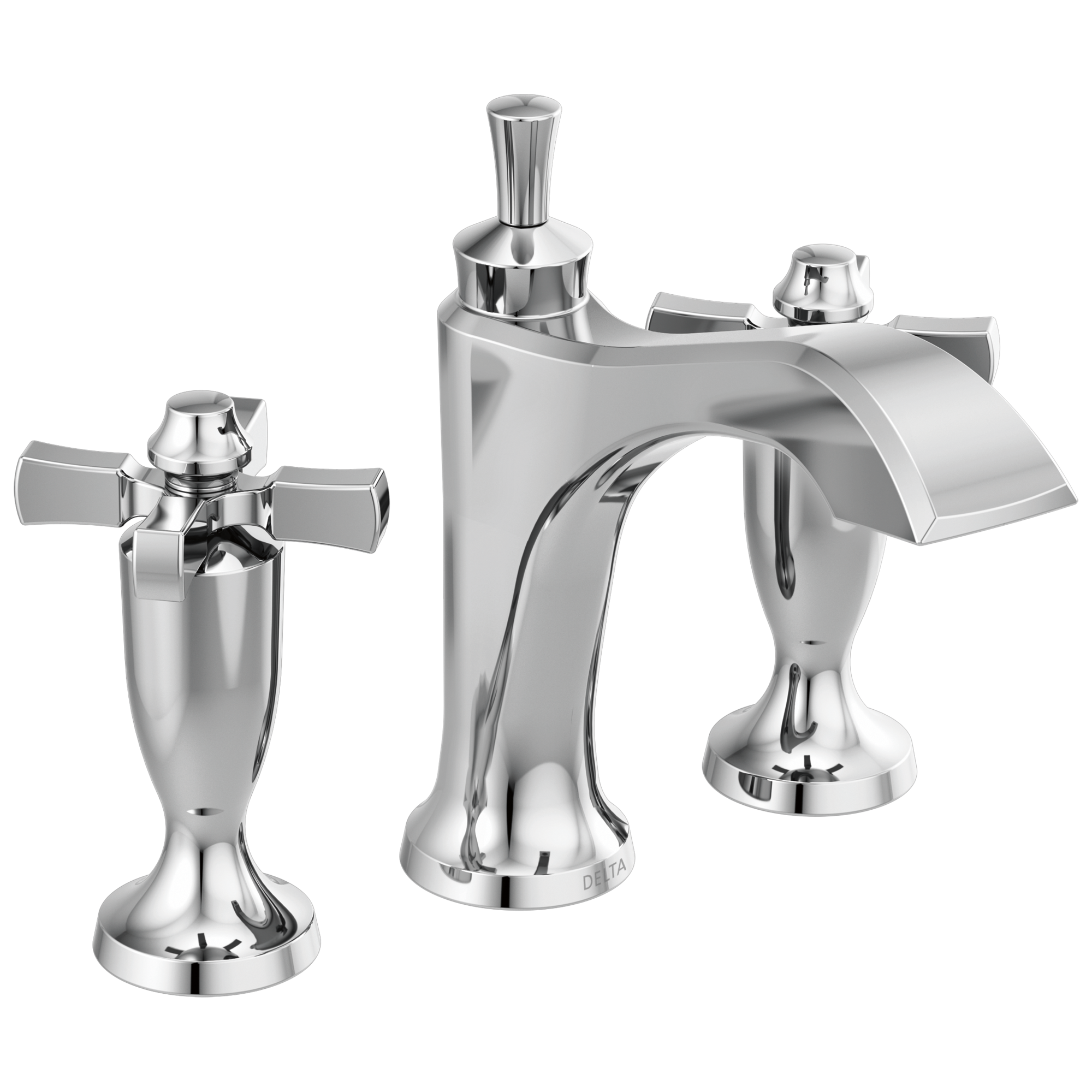 Delta Faucet DorvalE Two Handle Widespread Bathroom Faucet - Chrome