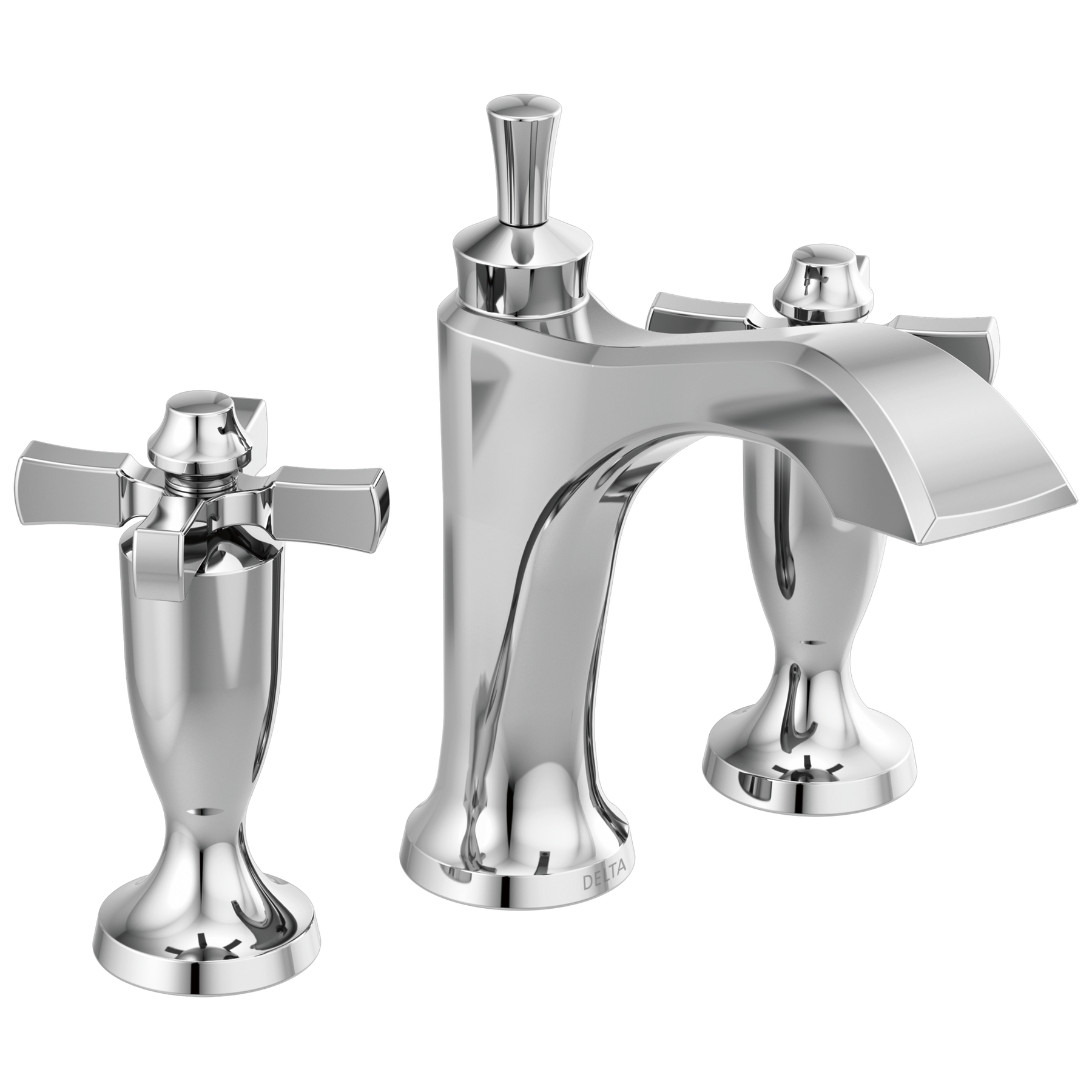 Two Handle Widespread Bathroom Faucet in Chrome — image 1