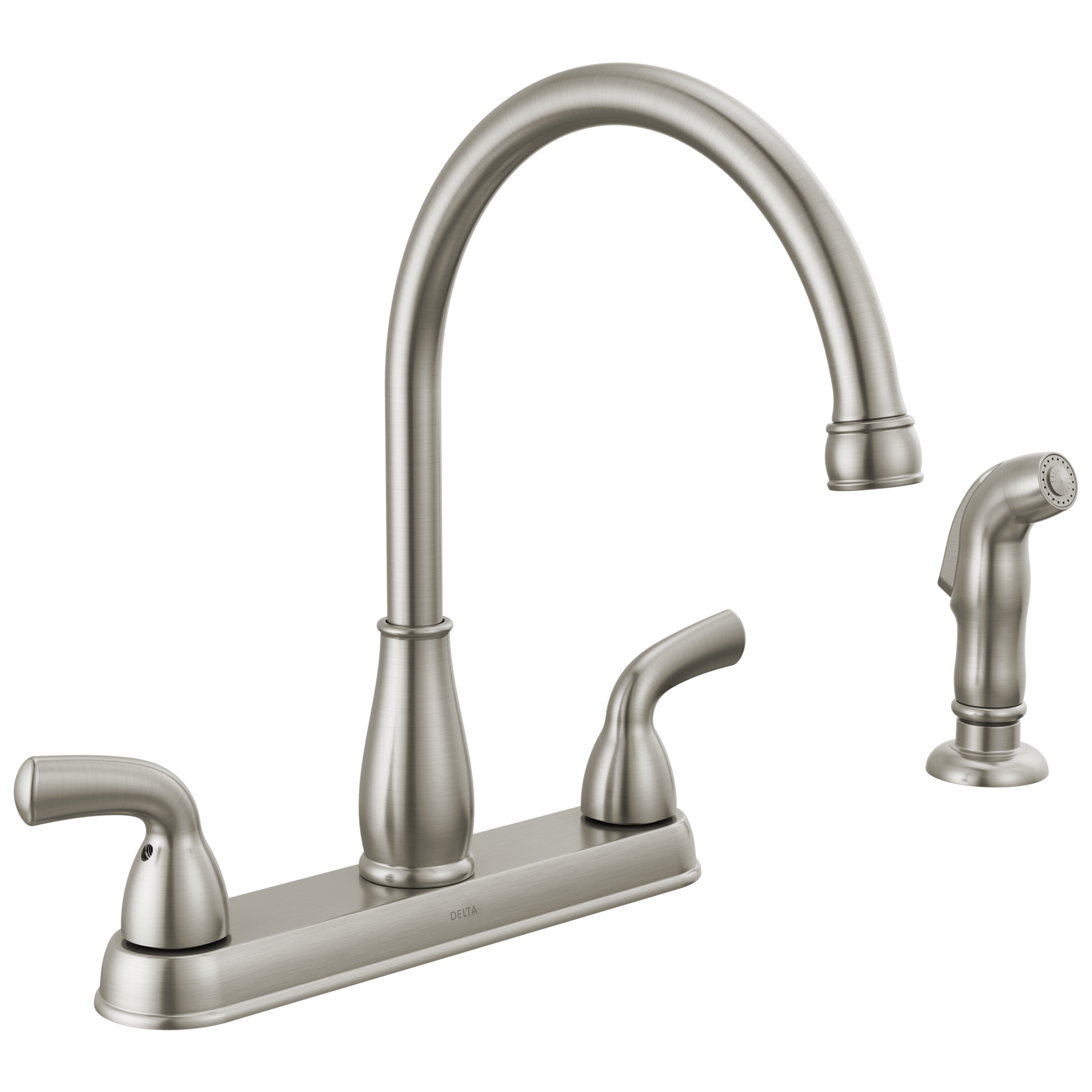 Two Handle Kitchen Faucet With Side