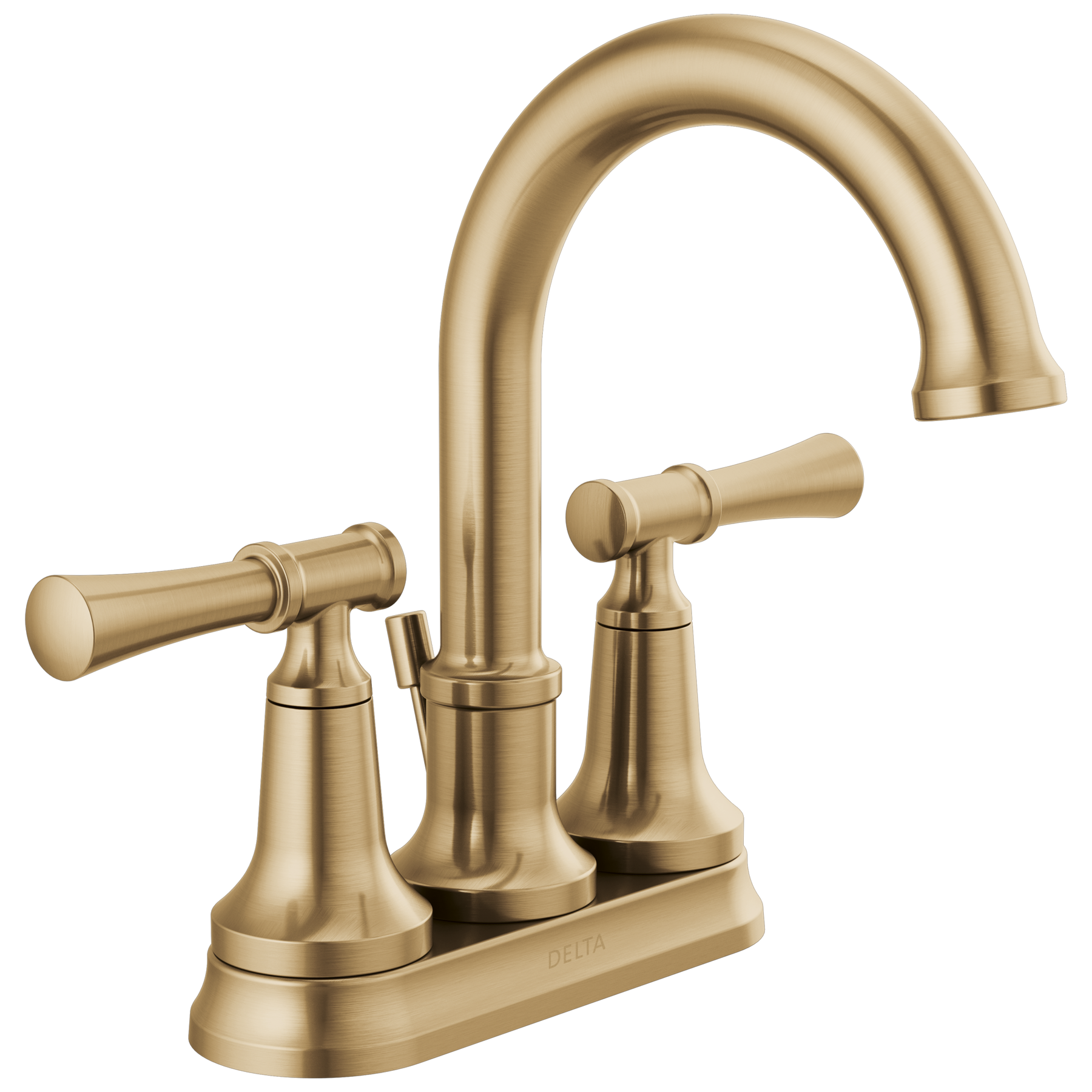 Two Handle Centerset Lavatory Faucet (Recertified) in Champagne