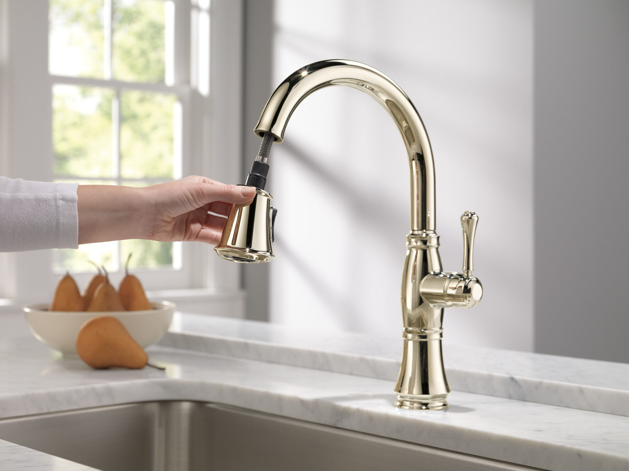Single Handle Pull-Down Kitchen Faucet with ShieldSpray