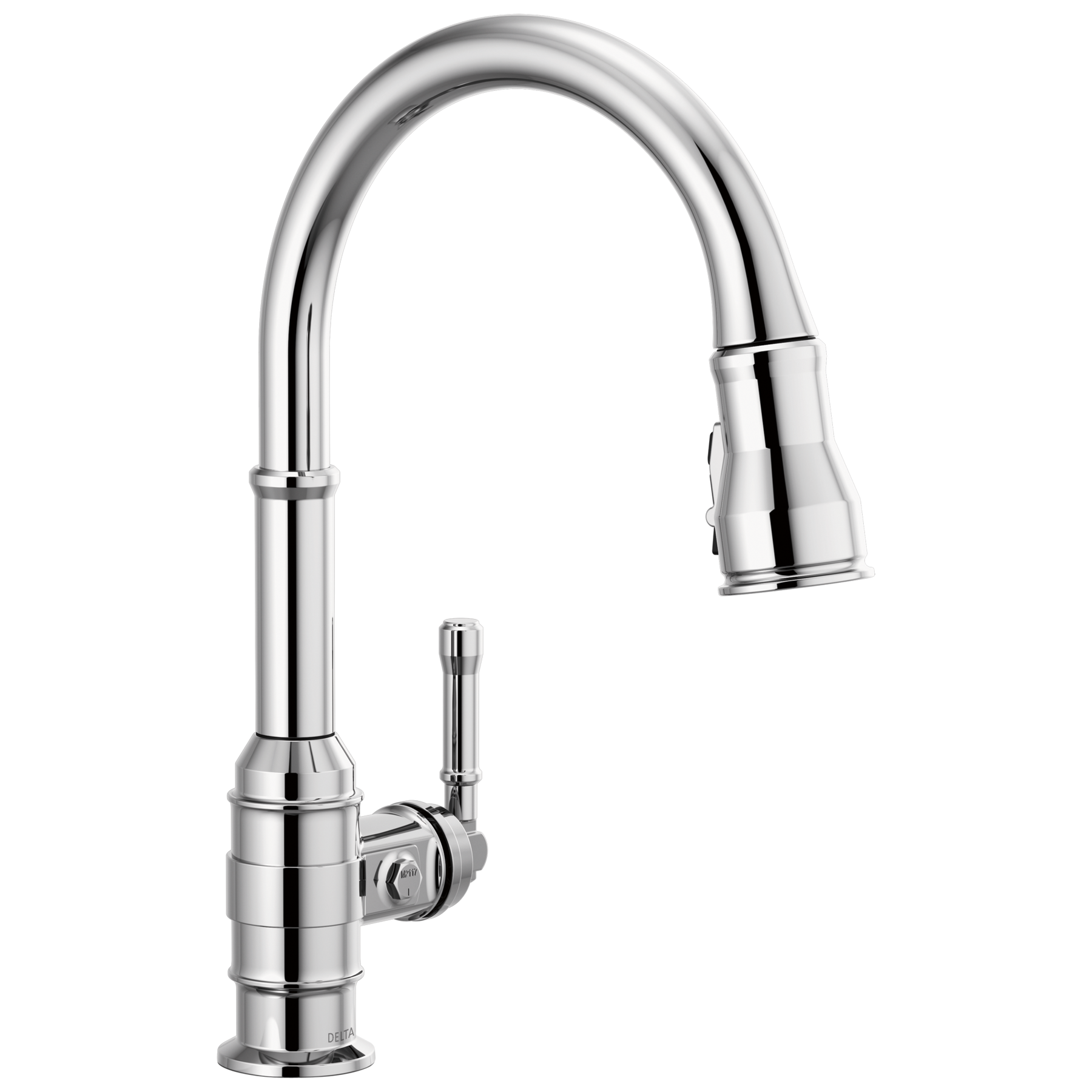 Single Handle Pull-Down Kitchen Faucet in Chrome — image 1