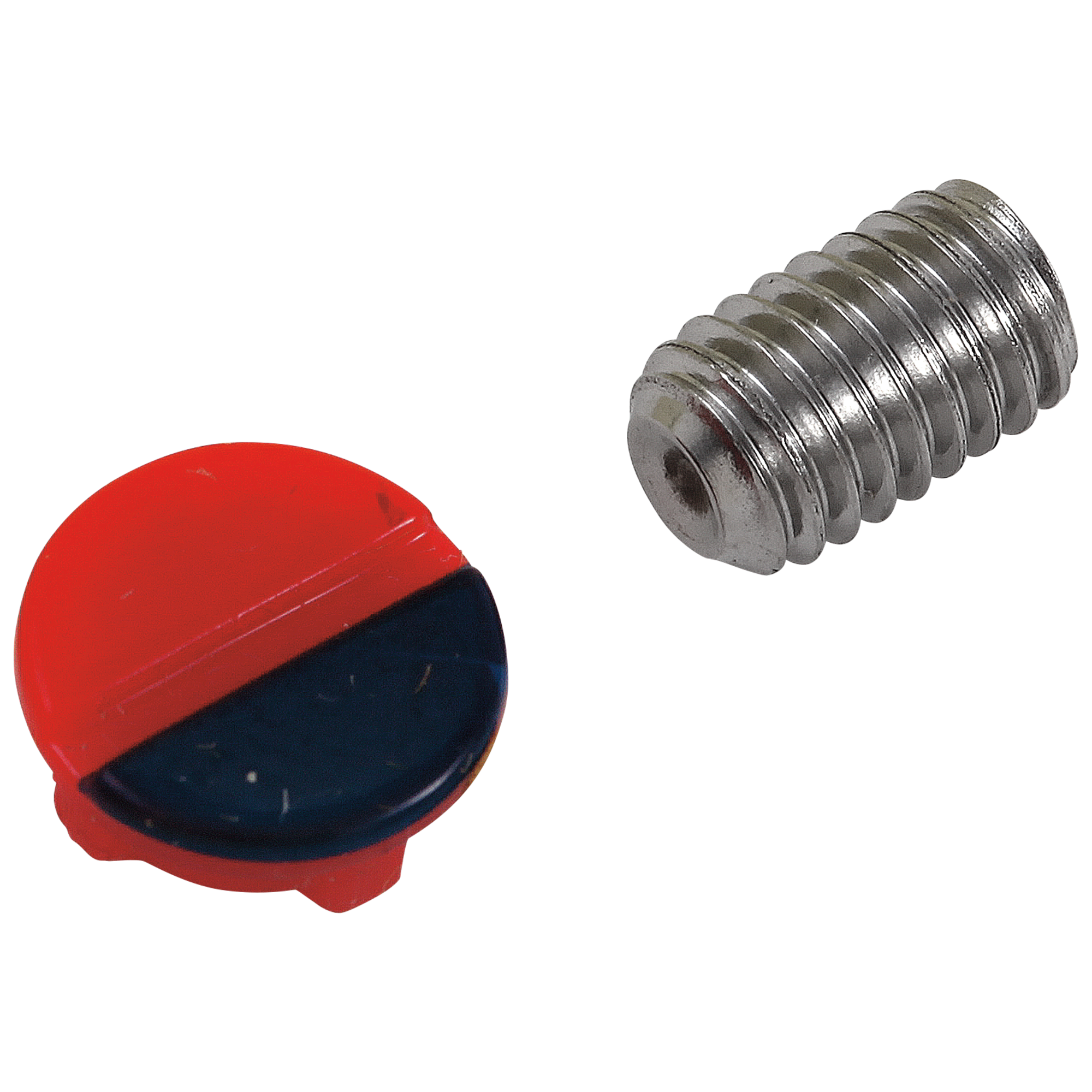 Delta Faucet Other Handle Set Screw & Button - Red & Blue
