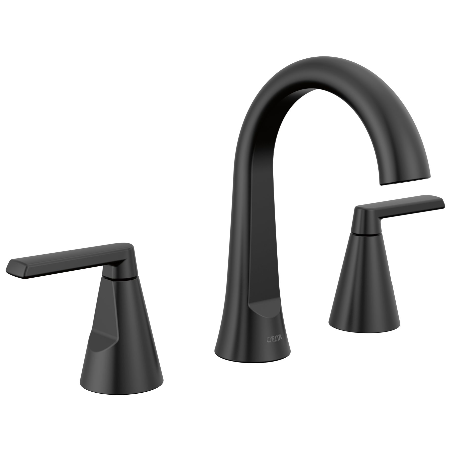 Two Handle Widespread Bathroom Faucet in Matte Black 35832LF-BL
