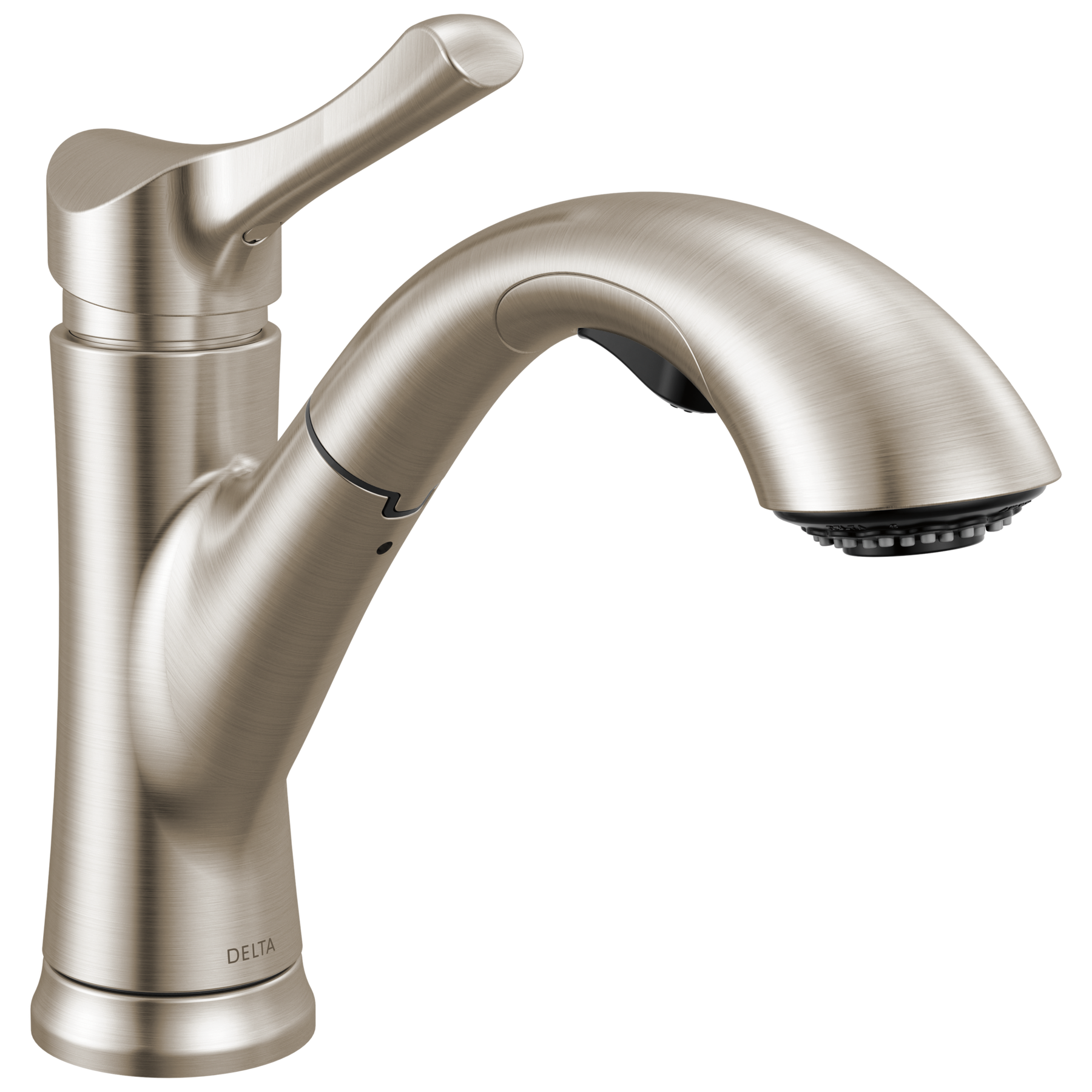 Single Handle Pull-Out Kitchen Faucet in Stainless — image 1