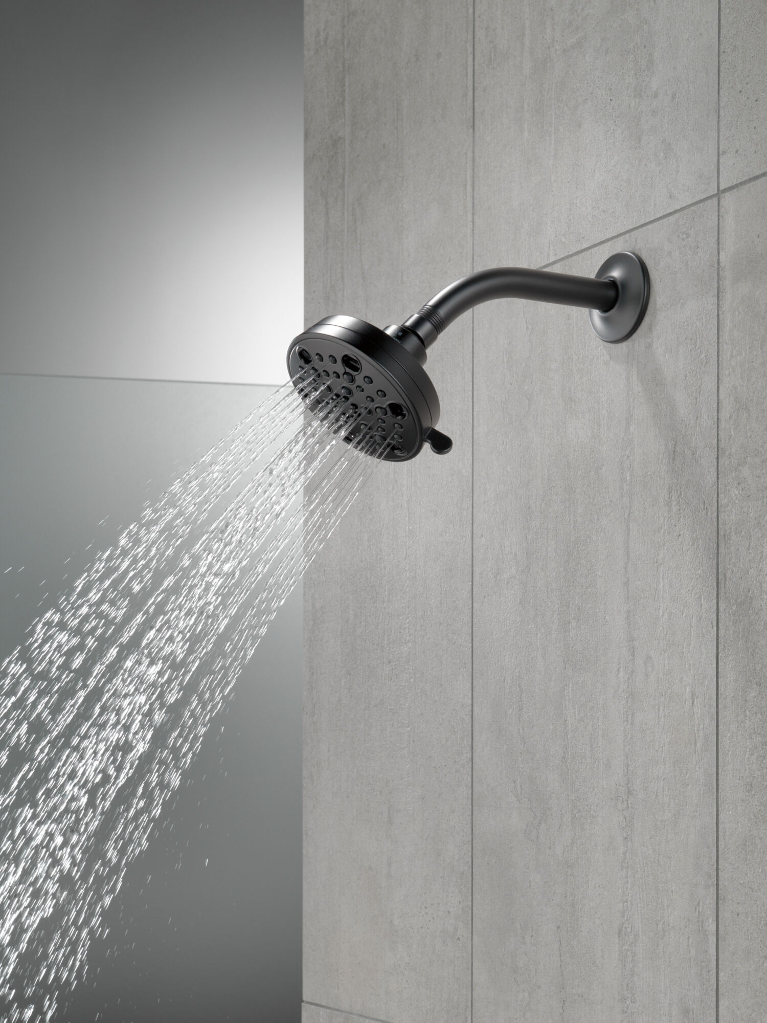 H2Okinetic® 5-Setting Contemporary Shower Head in Matte Black
