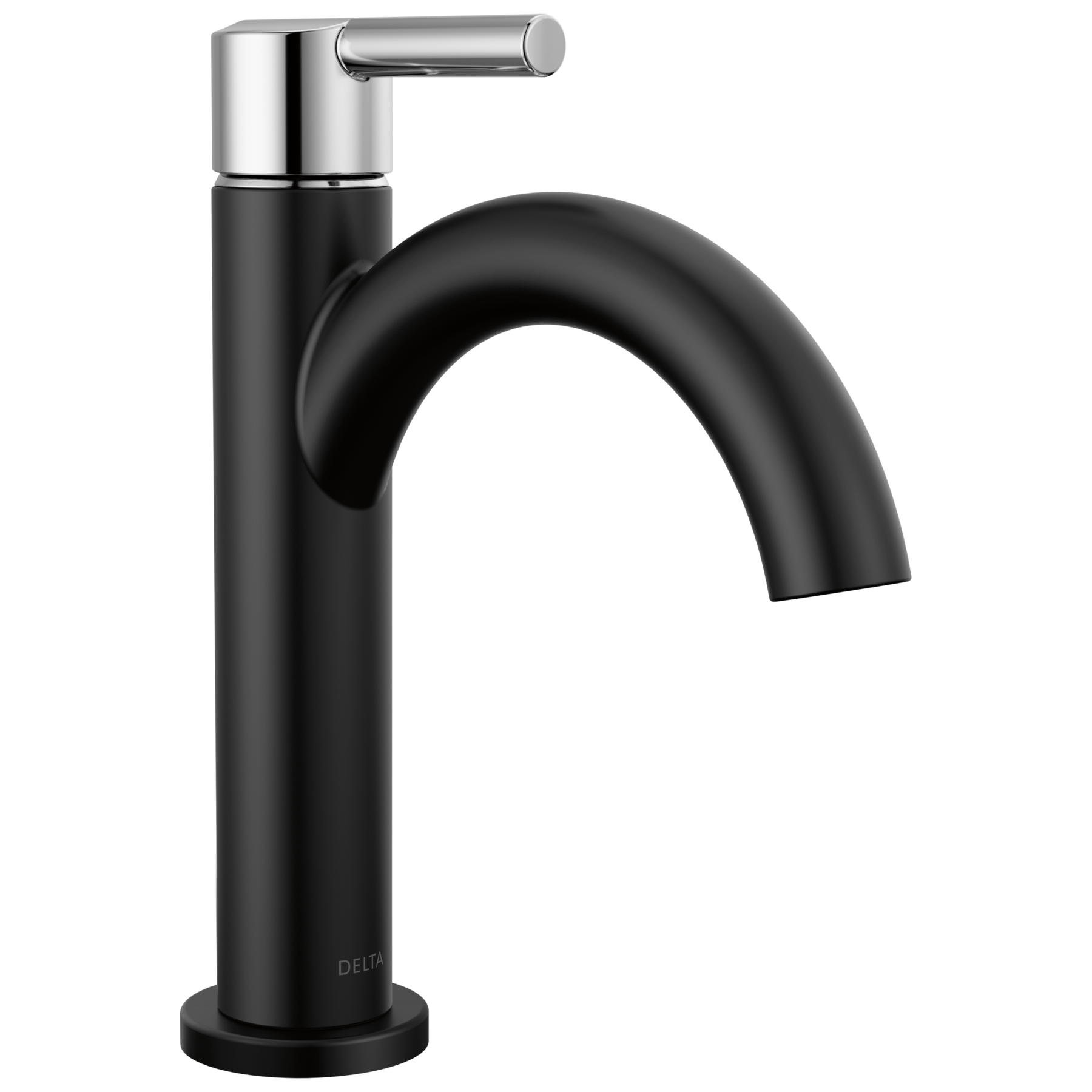 Single Handle Bathroom Faucet in Matte Black / Chrome 15749LF-CS