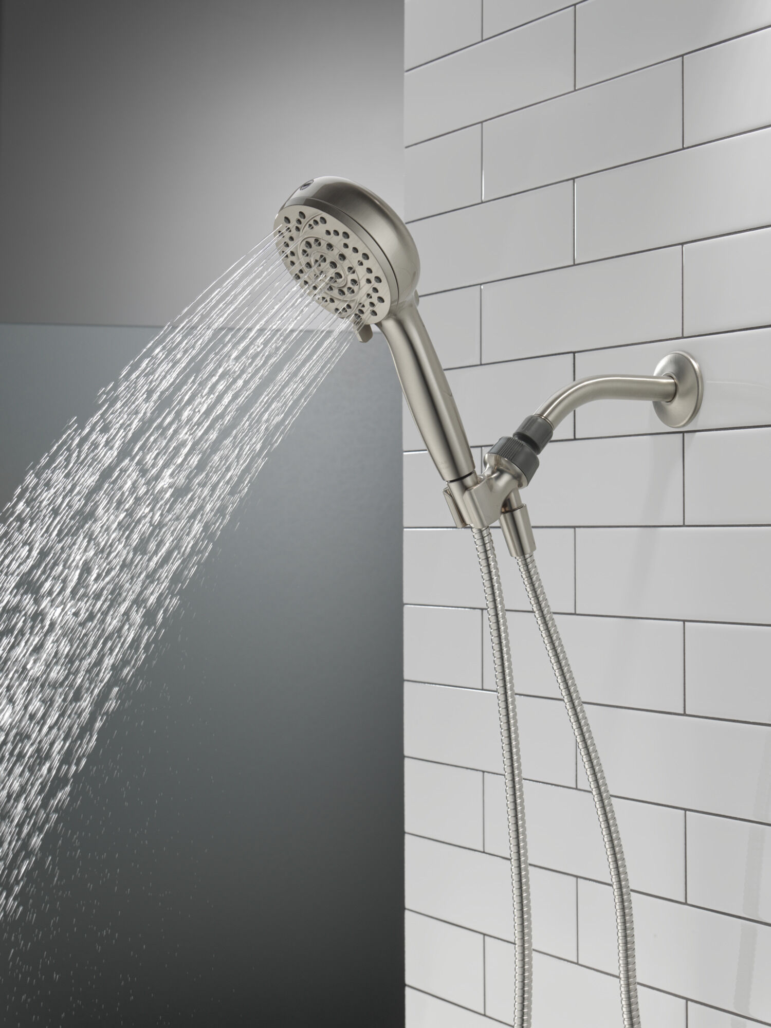 6-Setting Hand Shower with Cleaning Spray in Spotshield Brushed