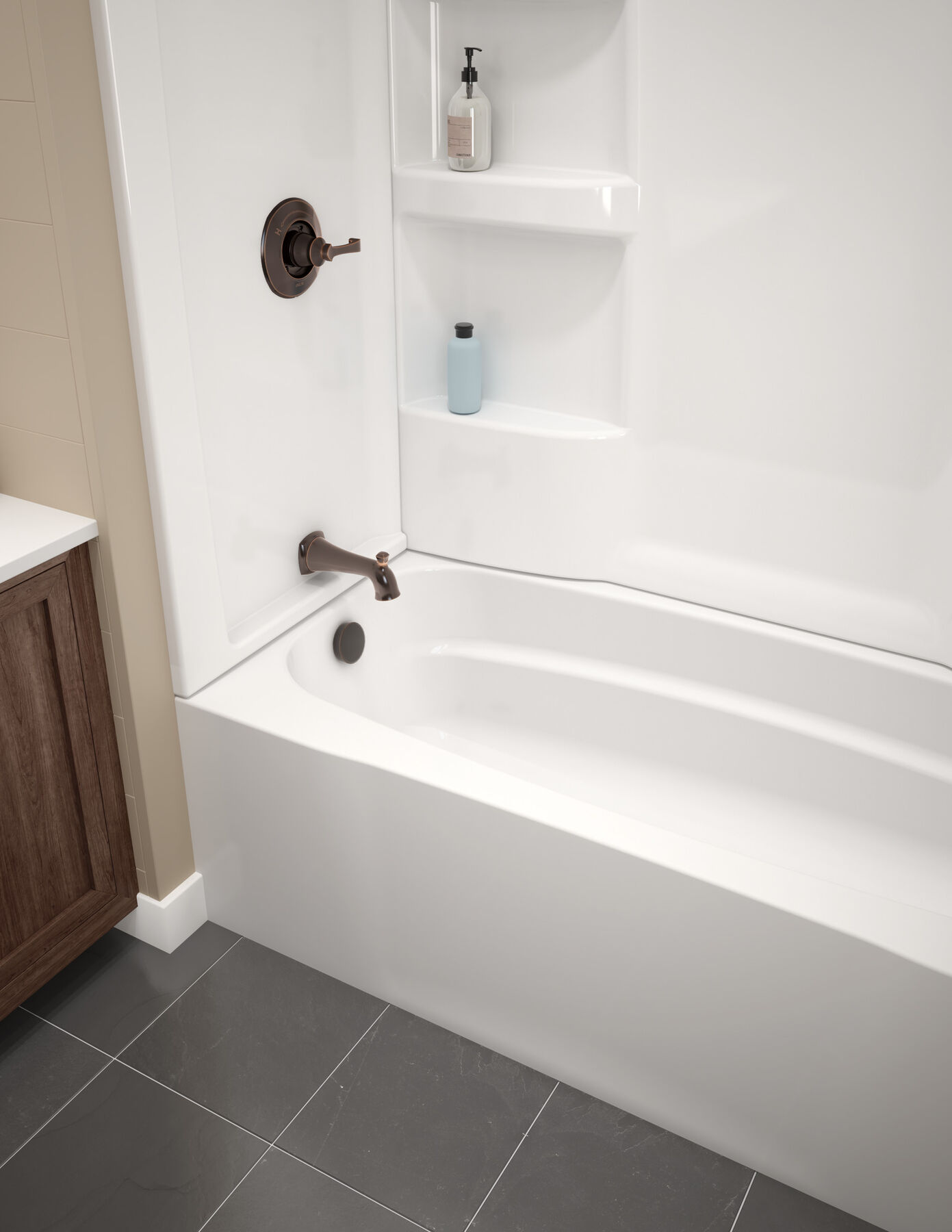 ProCrylic 60 in. x 30 in. Bathtub Surround, image 5