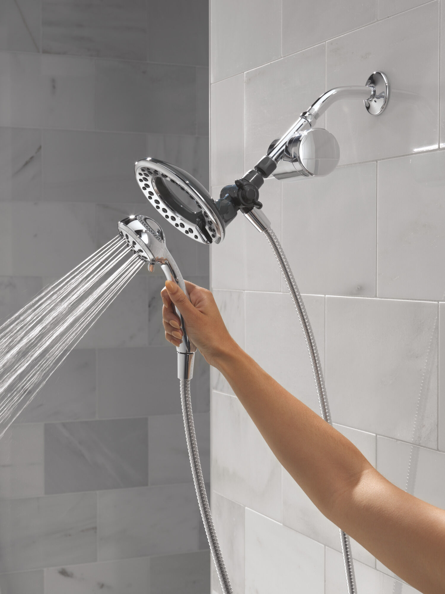 Shower Filter Attachment with 4-Setting In2ition® in Chrome