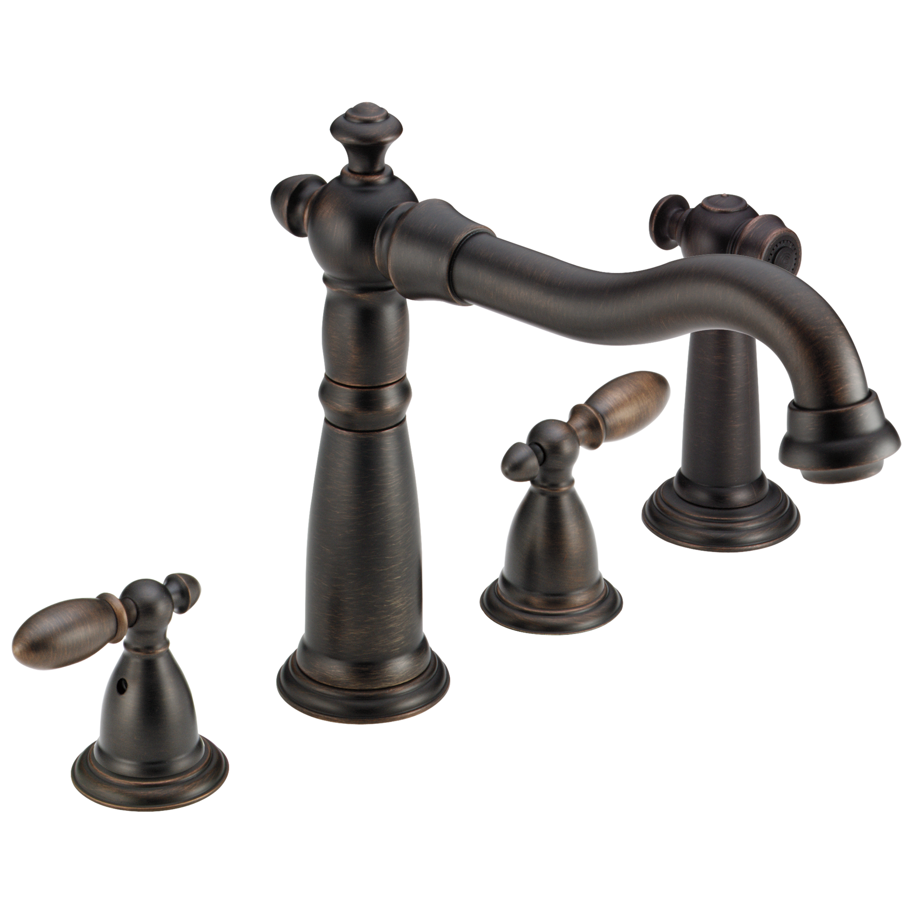 Two Handle Kitchen Faucet with Spray in Venetian Bronze 2256-RBLHP