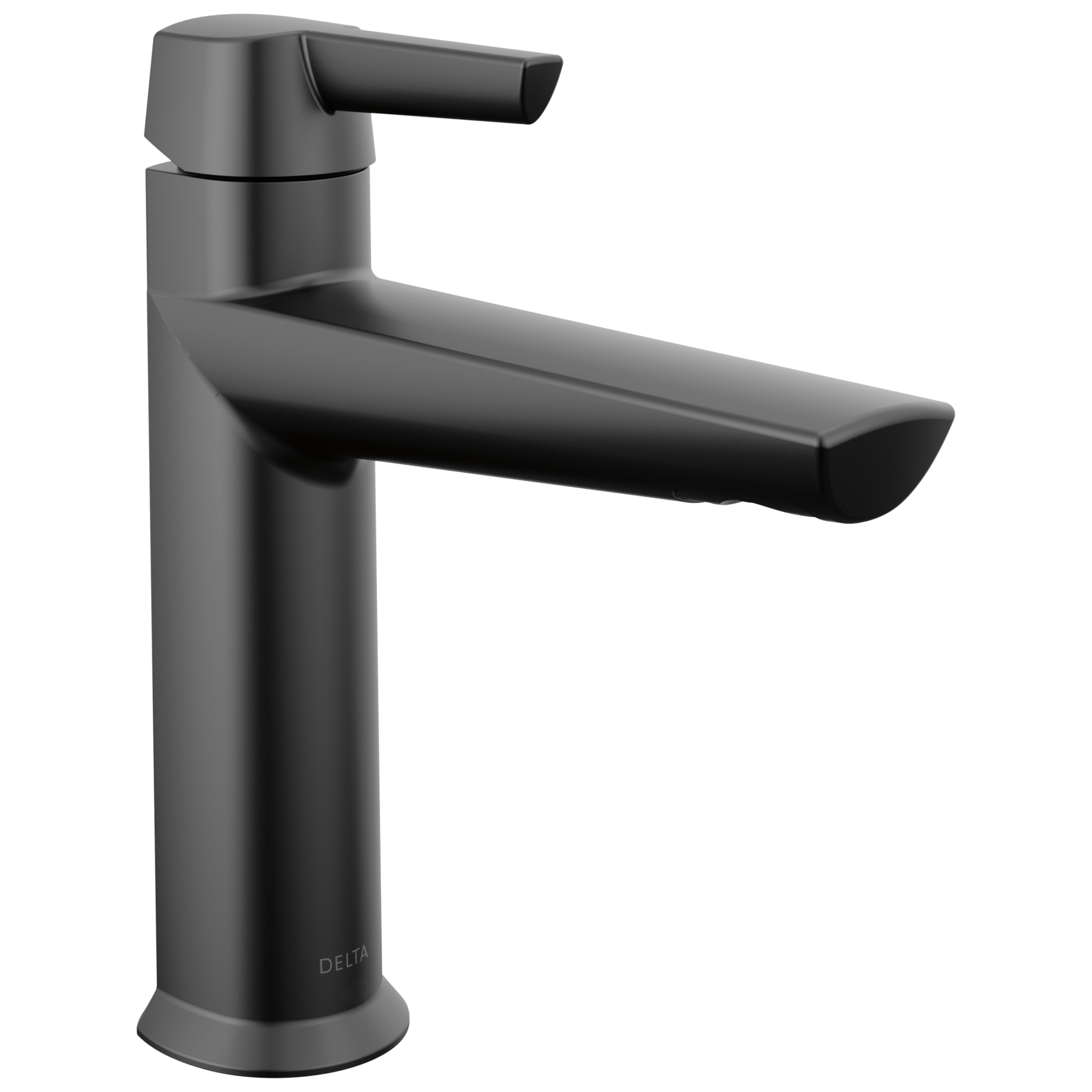Single Handle Bathroom Faucet in Matte Black 571-BLMPU-DST | Delta