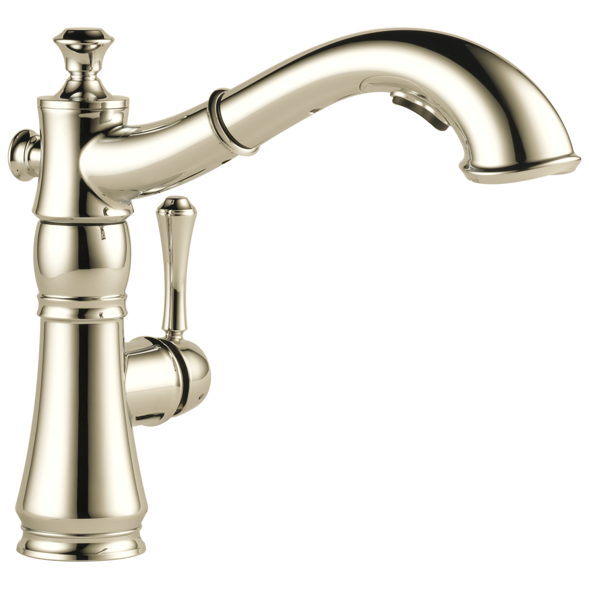Delta Faucet CassidyE Single Handle Pull-Out Kitchen Faucet - Polished Nickel