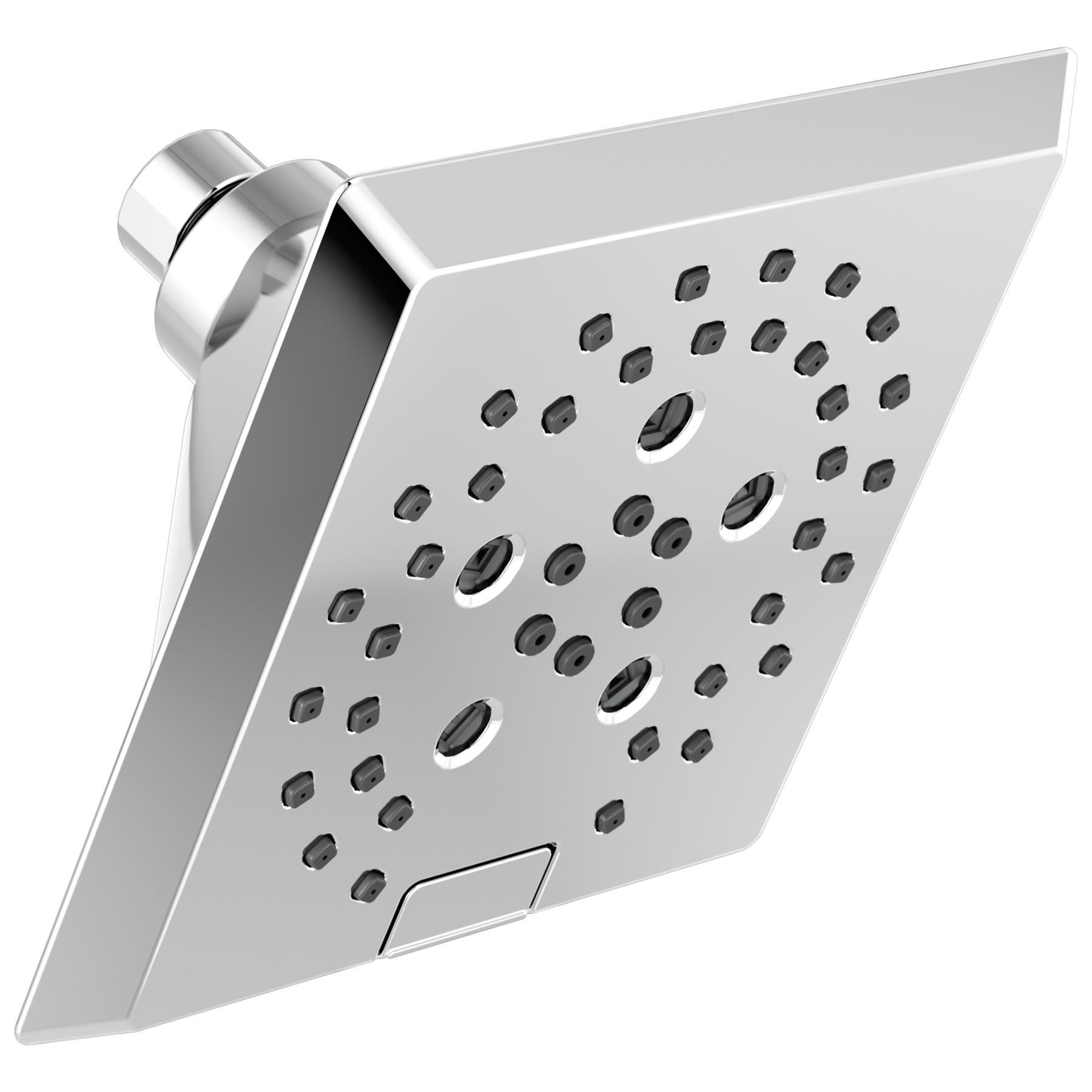 H2Okinetic® 5-Setting Angular Modern Raincan Shower Head in