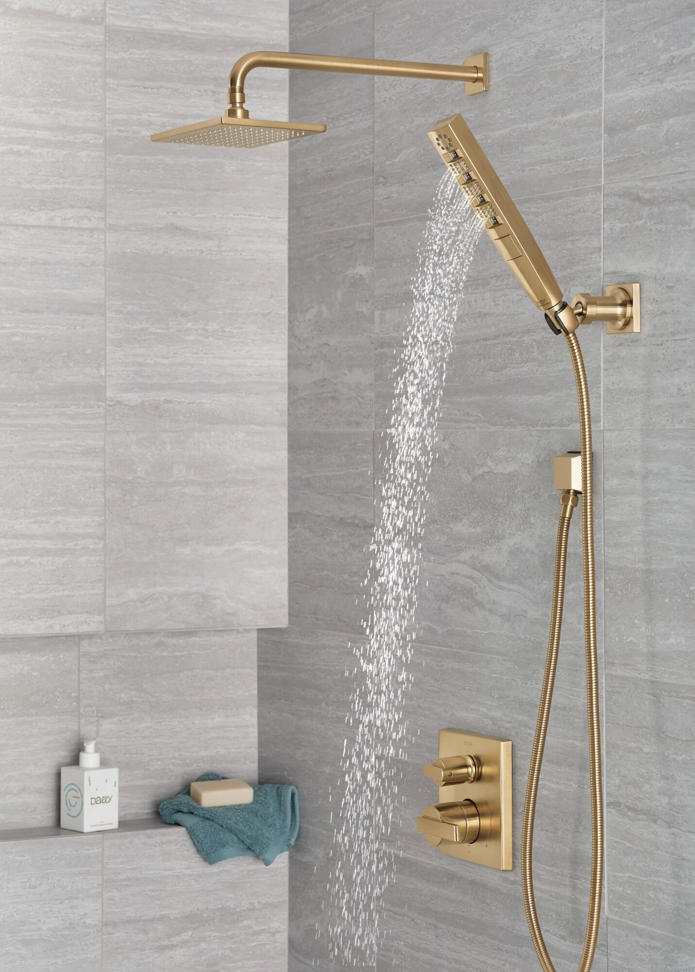 3-Setting Custom Shower Bundle with Raincan - 14 Series in