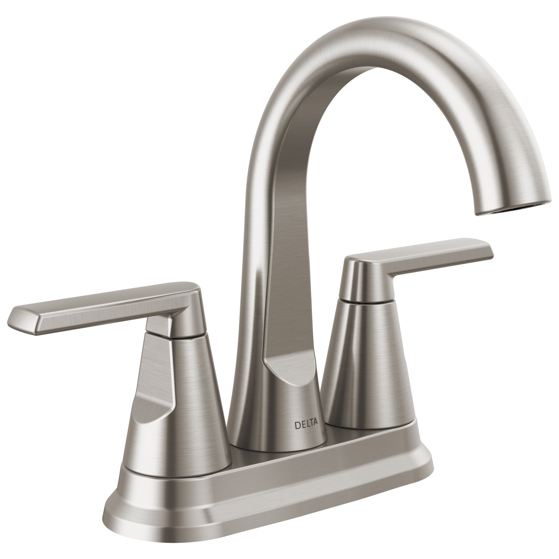 Two Handle Centerset Bathroom Faucet in Spotshield Brushed Nickel