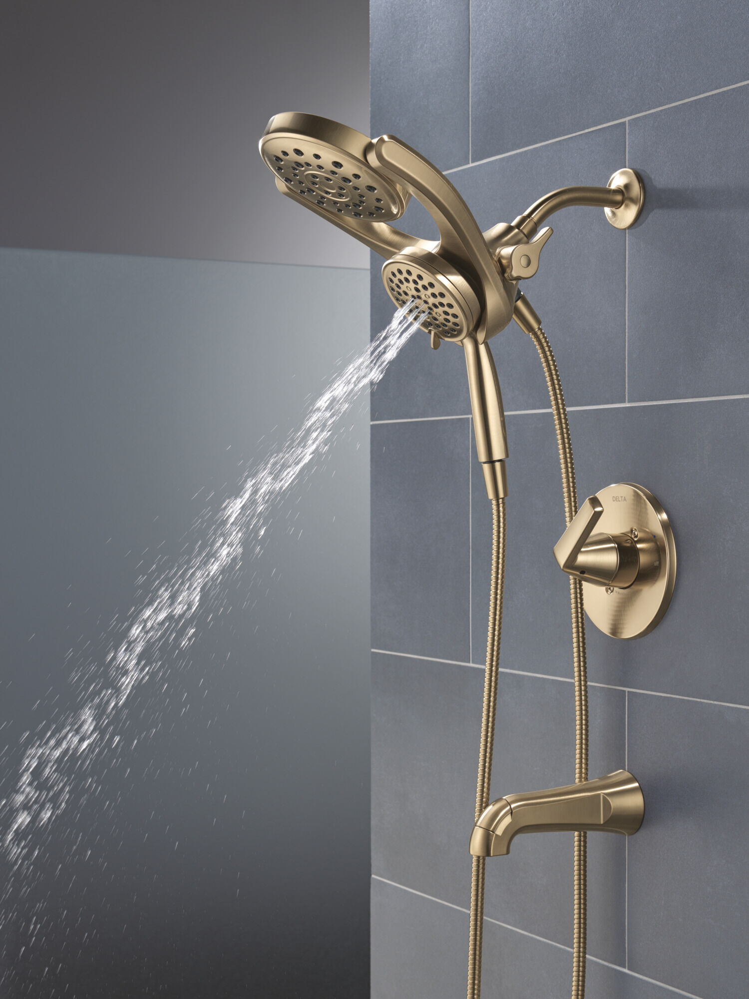 HydroRain® 14 Series Tub and Shower in Champagne Bronze 144832-CZ