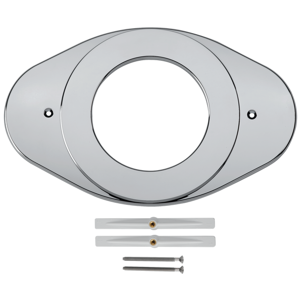 Shower Renovation Cover Plate In Chrome, Bathtub Faucet Hole Cover Plate