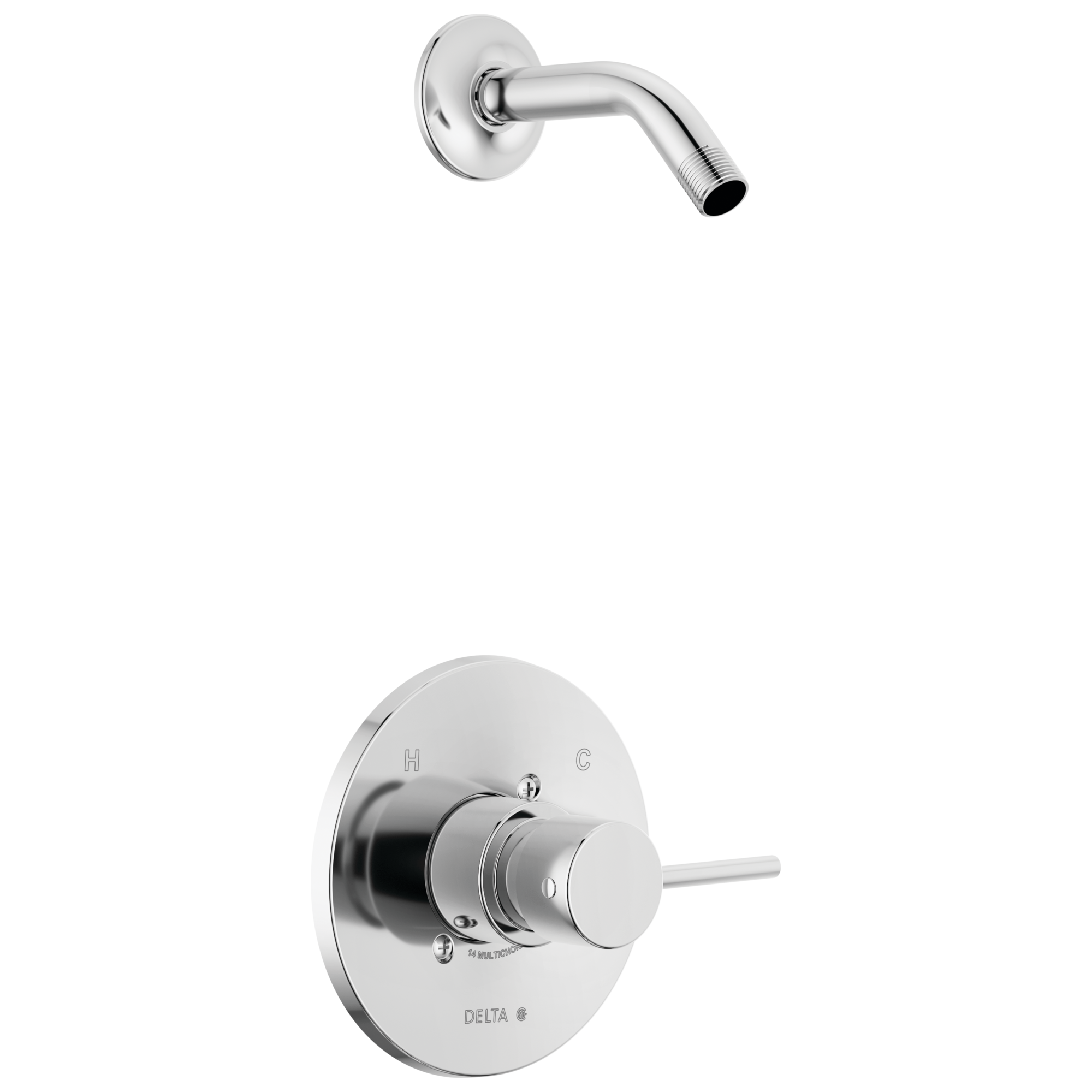 Delta Faucet ModernE Monitor 14 Series Shower Trim - Less Head - Chrome
