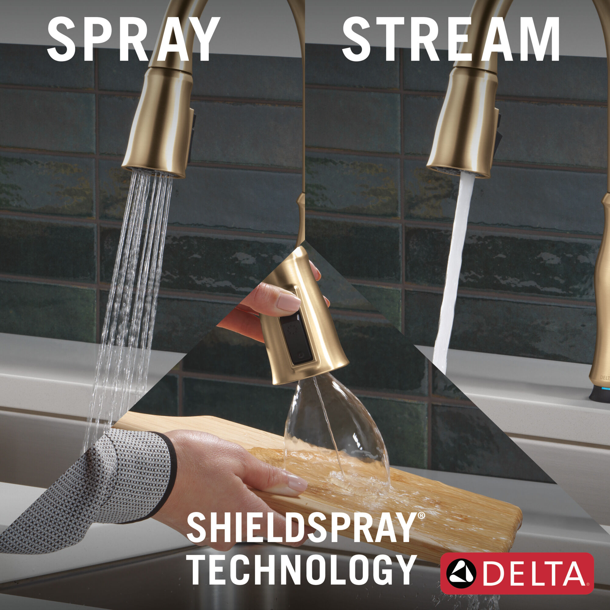 Touch2O® Technology Kitchen Faucet with Touchless Technology in