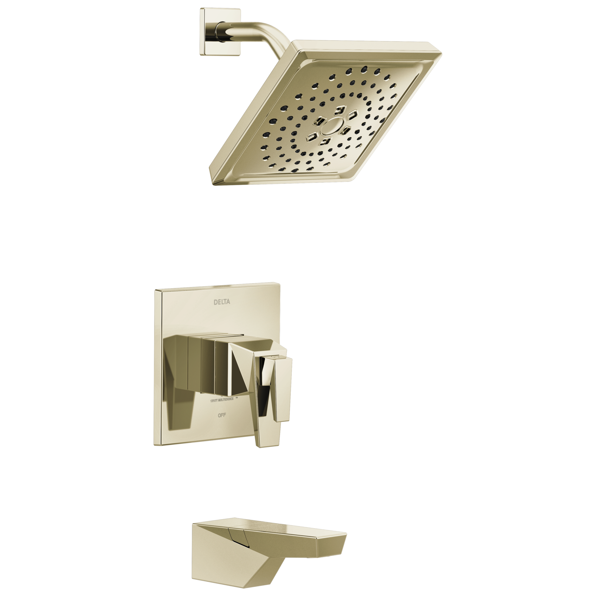 Delta Faucet TrillianE TempAssure 17T Series Tub & Shower Trim - Lumicoat Polished Nickel