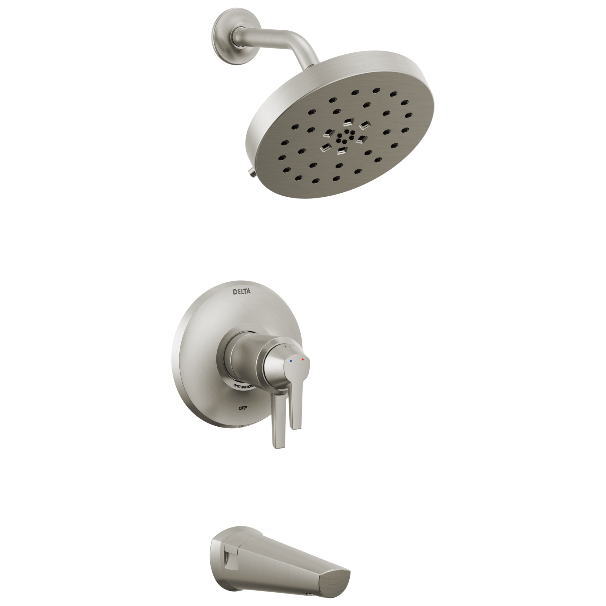 Delta Faucet Galeone 17T S Tub Shower Trim with Ultrasoak - Lumicoat Stainless