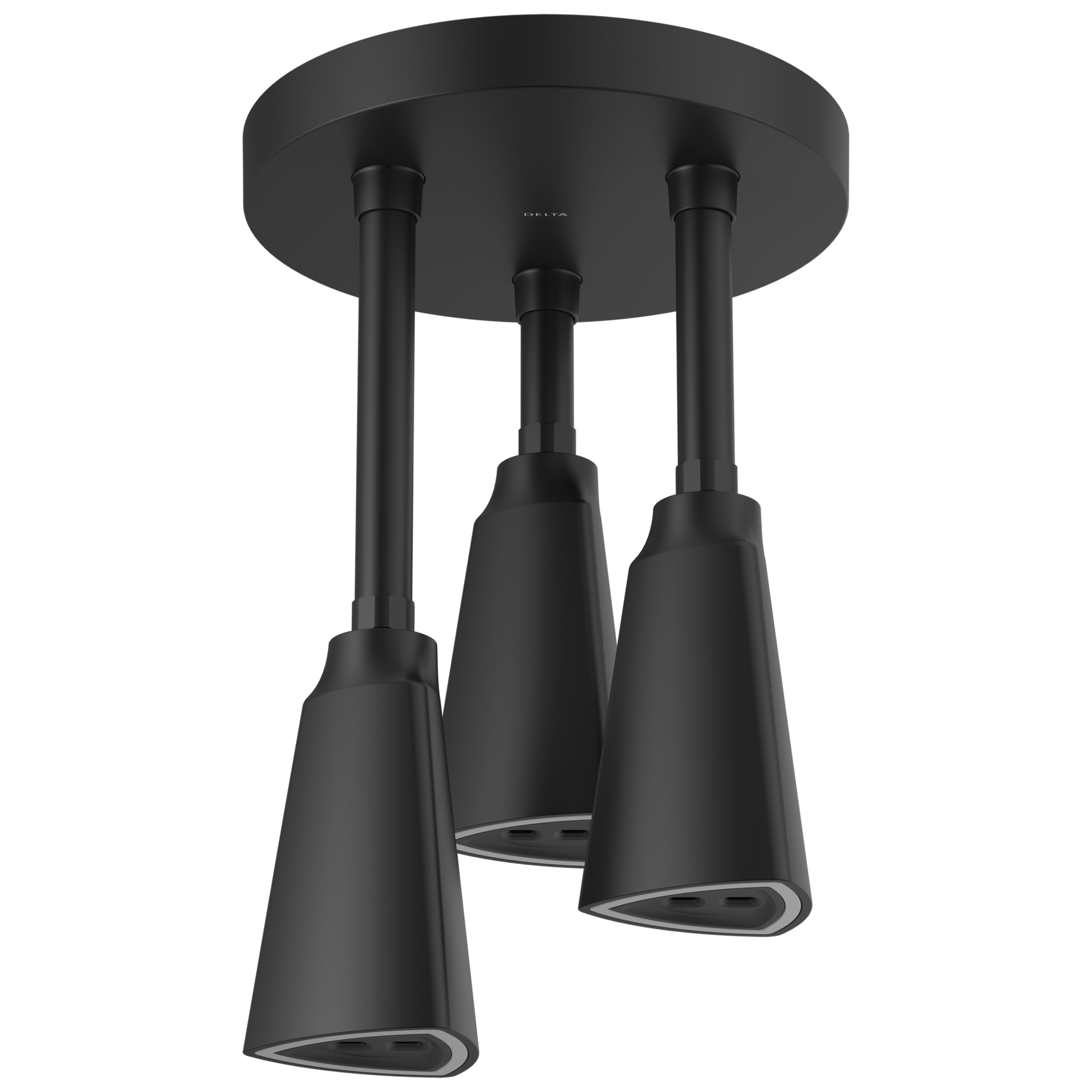 H2Okinetic® Pendant Raincan Shower Head with LED Light in Matte