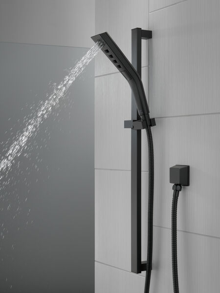 H2Okinetic® 3-Setting Slide Bar Hand Shower in Matte Black 51799-BL | Delta  Faucet