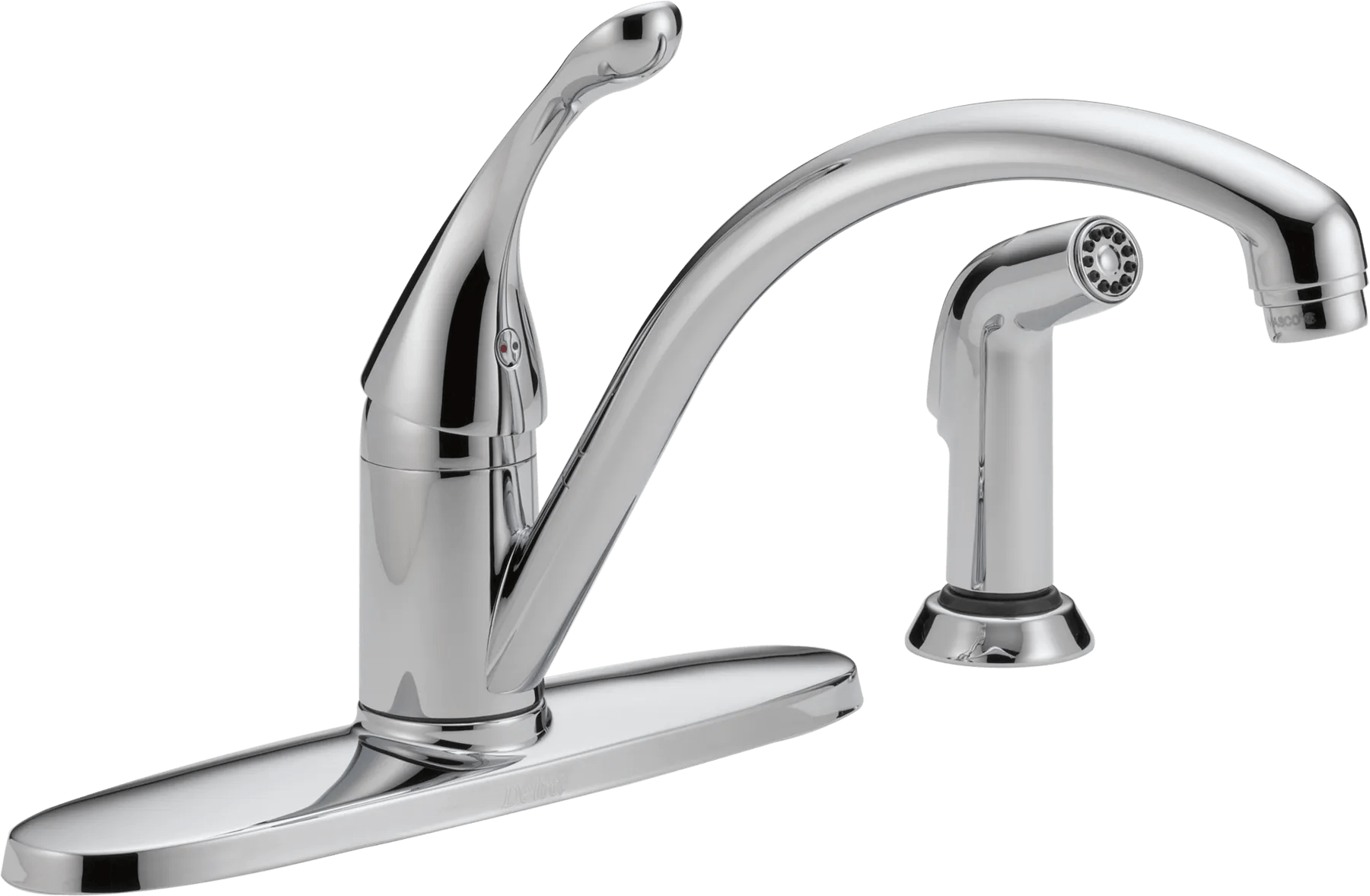 Delta Faucet CollinsE Single Handle Kitchen Faucet with Spray - Chrome