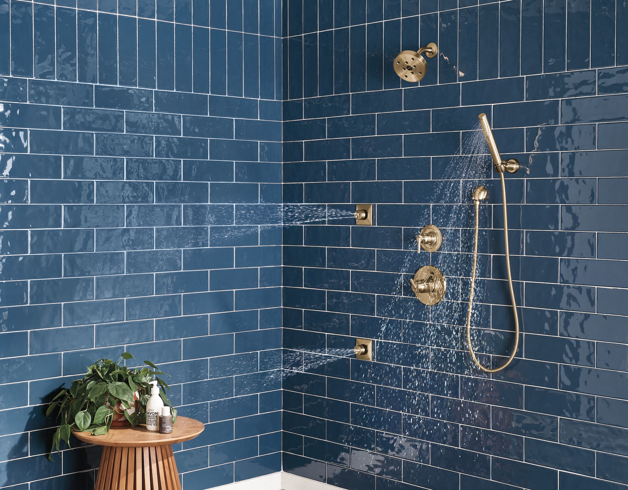 6-Setting 3-Port Diverter Trim in Champagne Bronze T11959-CZ