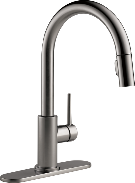 89① Delta 9159-LS-DST Trinsic 1.8 GPM Single Hole Pull Down Kitchen