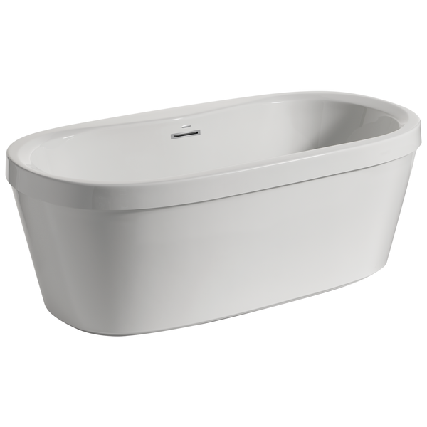 Kyst sne Stien 60~ x 32~ Freestanding Tub with Integrated Waste and Overflow in High Gloss  White B14416-6032-WH | Delta Faucet