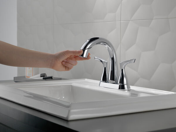 Two Handle Centerset Pull-Down Bathroom Faucet, image 6