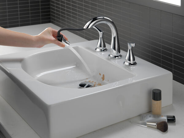 Two Handle Widespread Pull-Down Bathroom Faucet, image 9