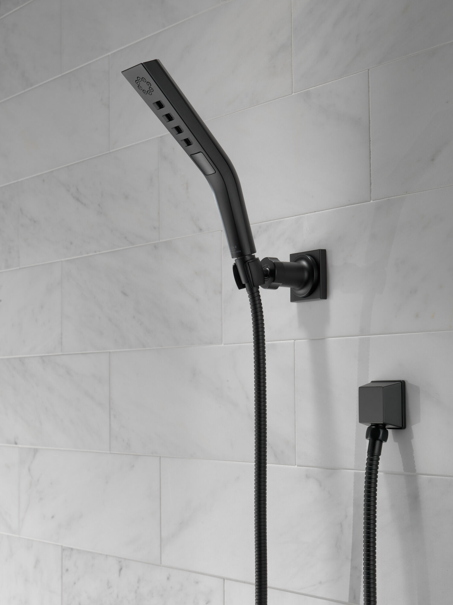H2Okinetic® 3-Setting Wall Mount Hand Shower in Matte Black 55799