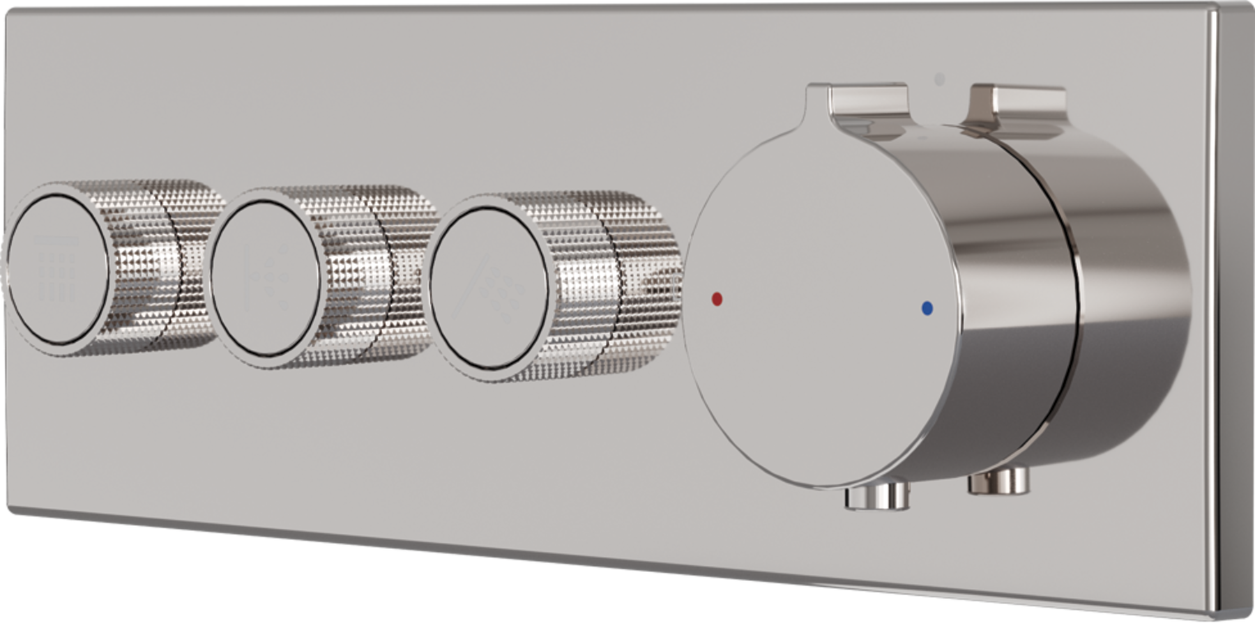 High Flow Push Button Themrostatic Trim 3 Outlet